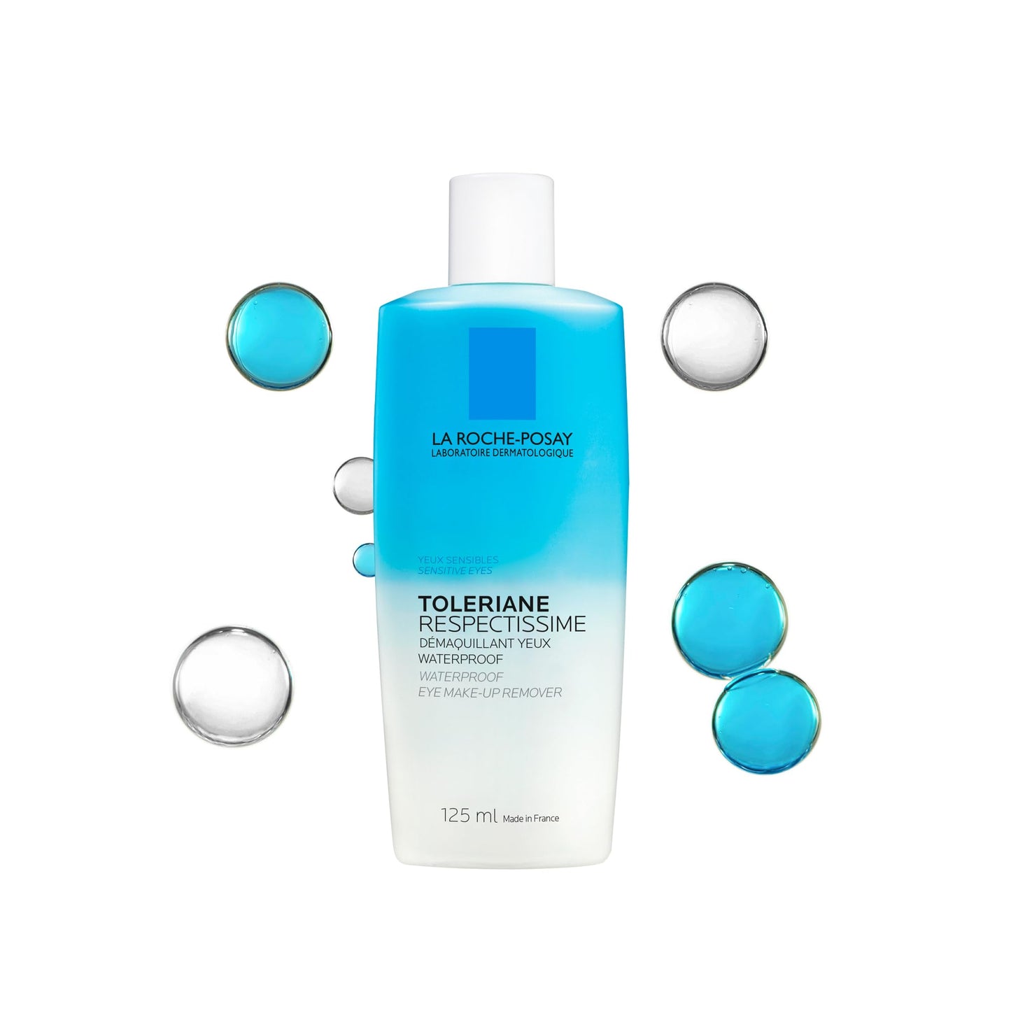 La Roche Posay Waterproof Eye Makeup Remover, Toleriane Respectissime Gentle Makeup Removing Cleanser, Bi-Phase Formula for Sensitive Eyes, Fragrance Free, Recommended by Dermatologists, 125ml 🍁 All In One Marketplace Canada