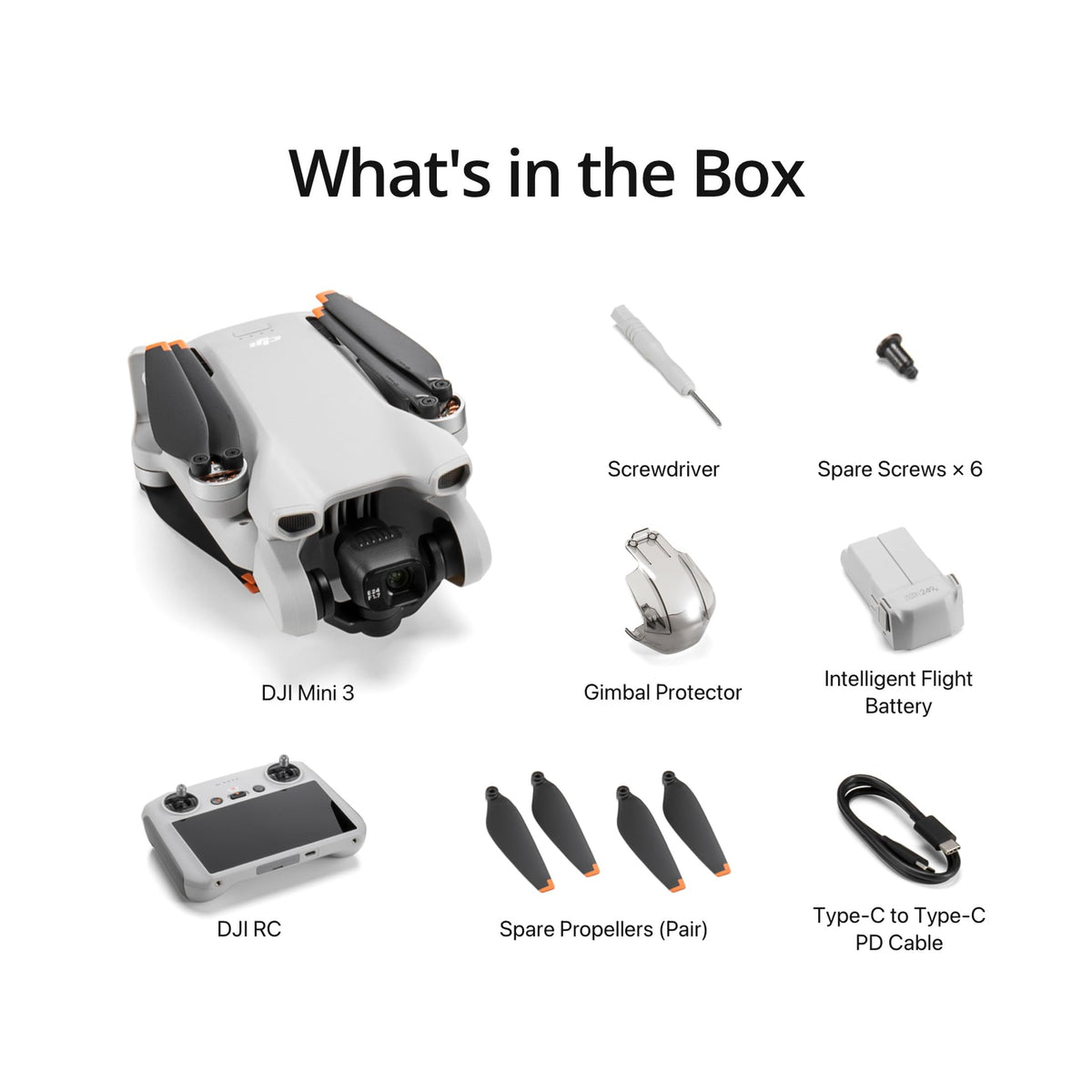 DJI Mini 3 (DJI RC), Lightweight 3x Mechanical Gimbal Drones with Camera for Adults 4K, 38-min Flight Time, up to 32800ft (10km) Video Transmission, Vertical Shooting, GPS Auto Return Integrated 🍁 All In One Marketplace Canada