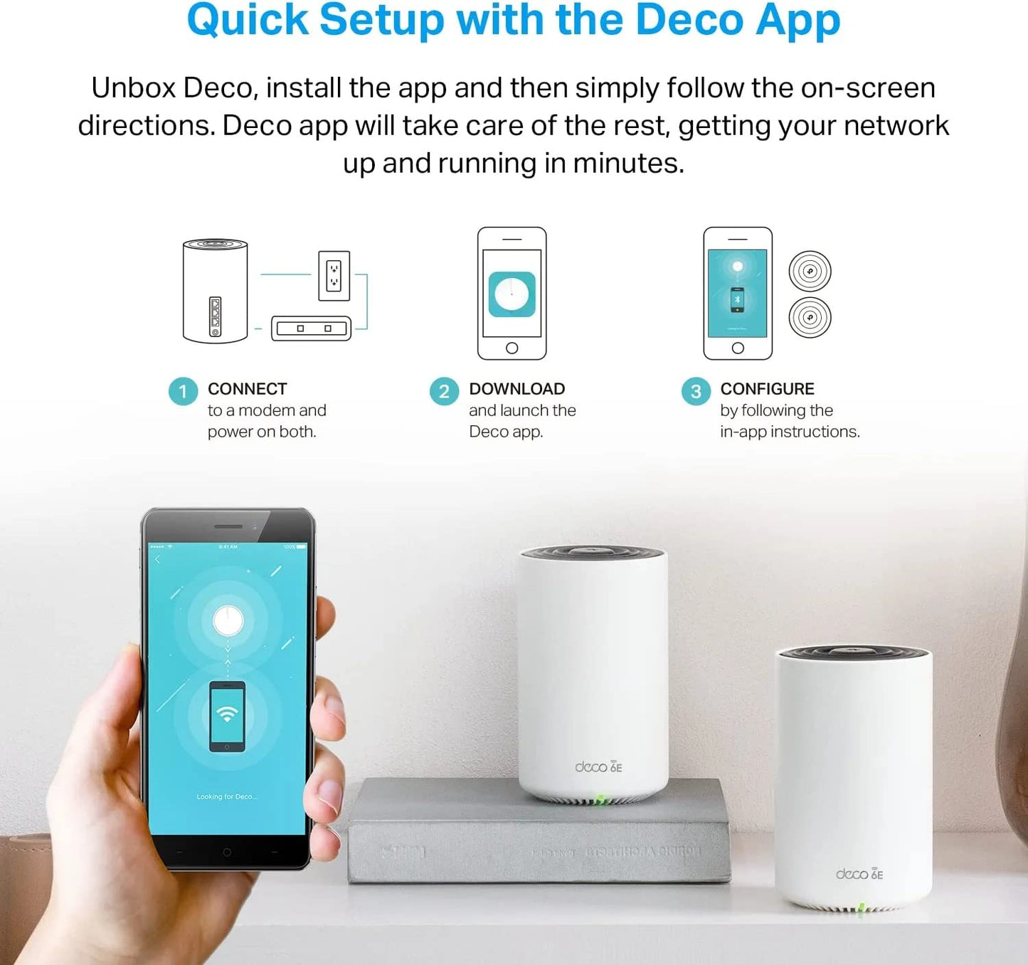 TP-Link Deco AXE5400 Tri-Band WiFi 6E Mesh System(Deco XE75 Pro) - 2.5G WAN/LAN Port, Covers up to 5500 Sq.Ft, Replaces WiFi Router and Extender, AI-Driven Mesh, New 6GHz Band, 2-Pack 🍁 All In One Marketplace Canada