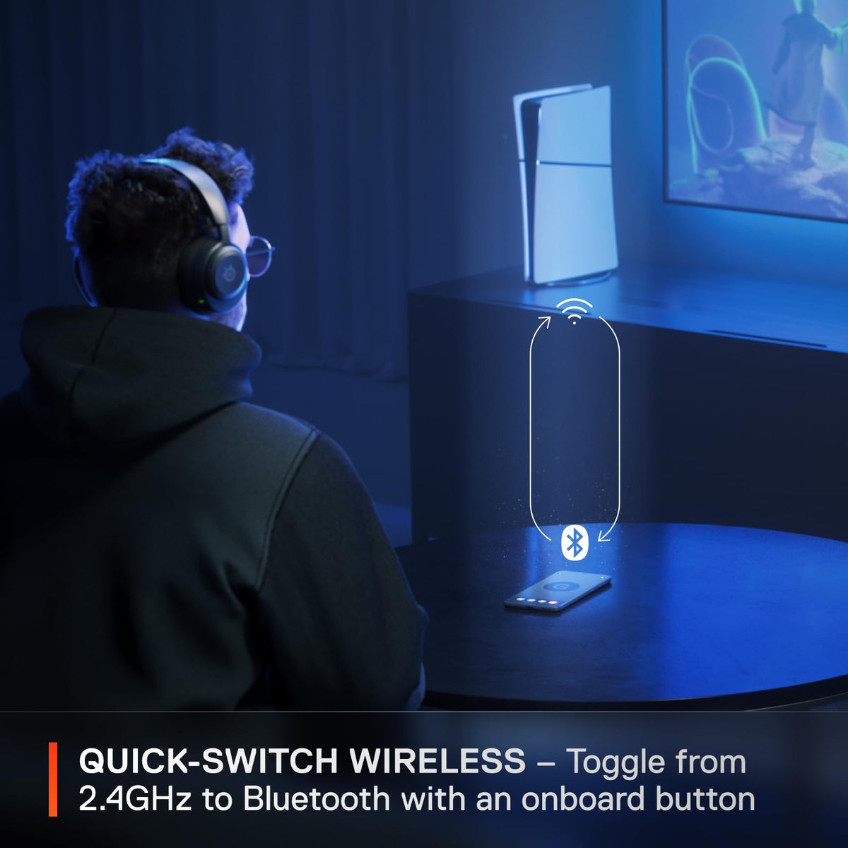 SteelSeries Arctis Nova 5 Wireless Multi-System Gaming Headset — Neodymium Magnetic Drivers — 100+ Audio Presets — 60 HR Battery — 2.4GHz or BT — ClearCast Gen2.X Mic — PC, PS5, PS4, Switch, Mobile 🍁 All In One Marketplace Canada