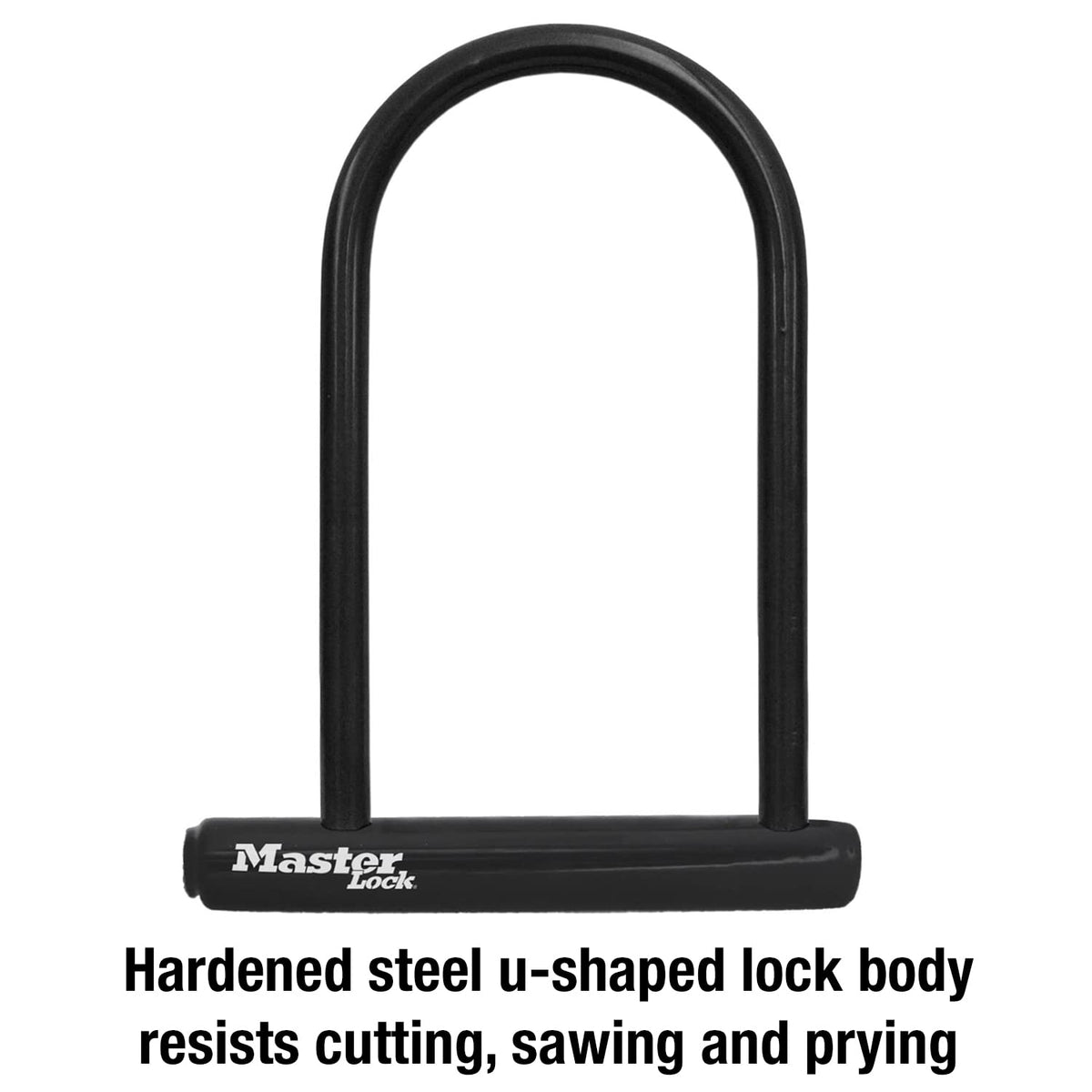 Master Lock Black Bike Lock with Key, Standard Size U-Lock for Bicycles and Other Outdoor Equipment, Anti-Theft Lock for Bikes, 8320D 🍁 All In One Marketplace Canada