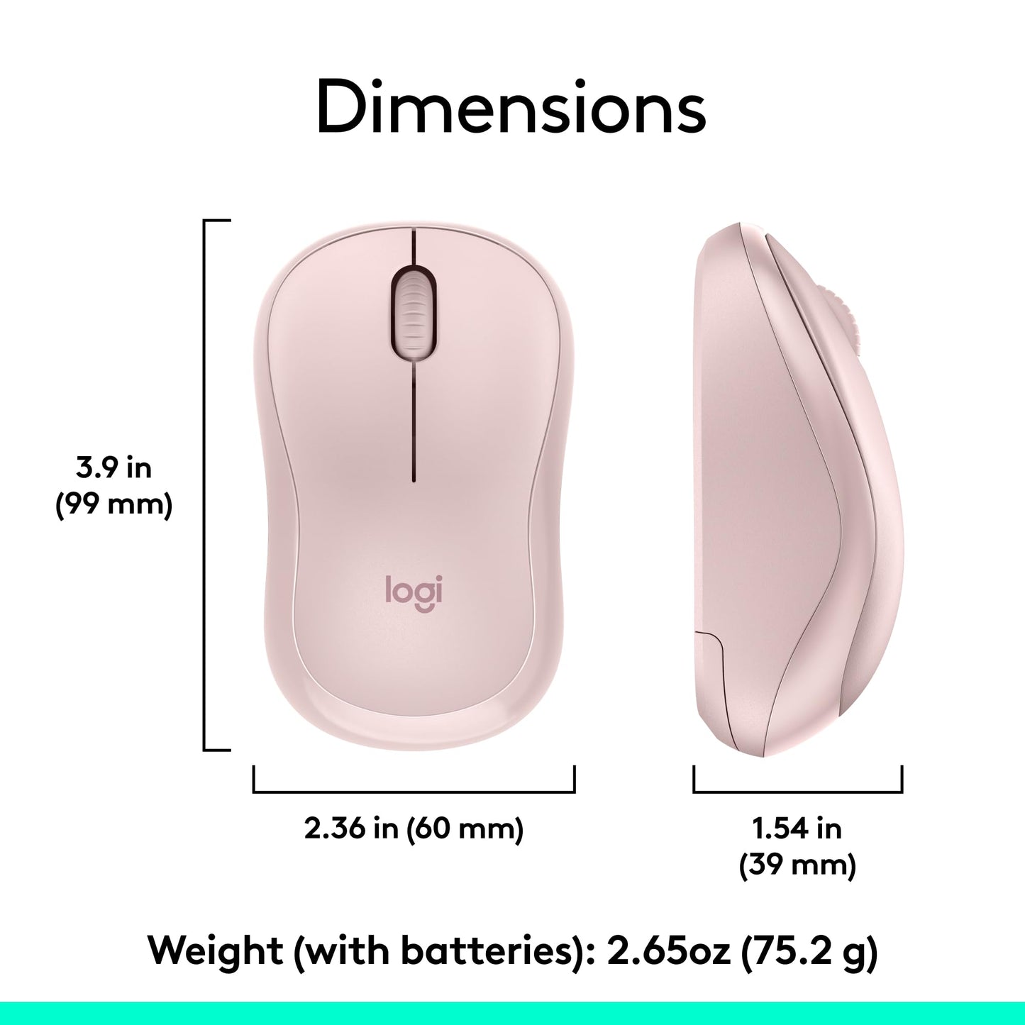 Logitech MK270 Wireless Keyboard and Mouse Combo for Windows, 2.4 GHz Wireless, Compact Mouse, 8 Multimedia and Shortcut Keys, 2-Year Battery Life, for PC, Laptop - Rose 🍁 All In One Marketplace Canada