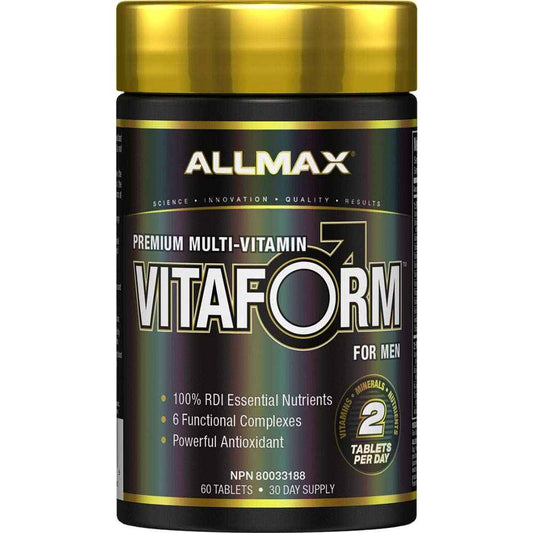Allmax Nutrition - VITAFORM - Premium - Performance Multi-Vitamin for Men - 30-day Supply - 60 Count 🍁 All In One Marketplace Canada