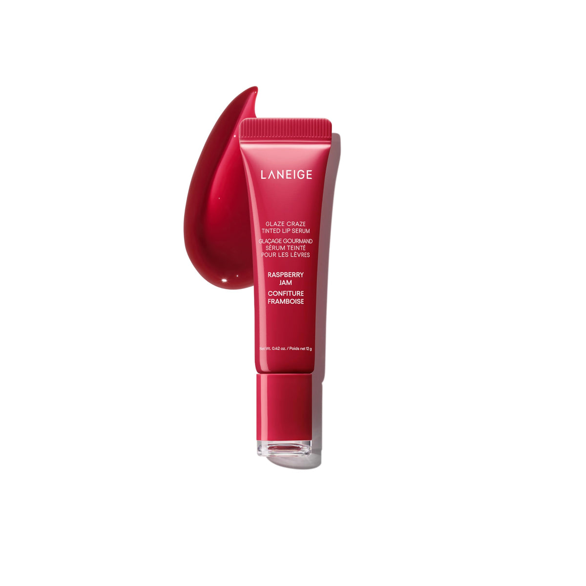LANEIGE Glaze Craze Tinted Lip Serum, Raspberry Jam: Hydrating Lip Serum for Glossy, Nourished Lips with Plumping Polypeptides 🍁 All In One Marketplace Canada