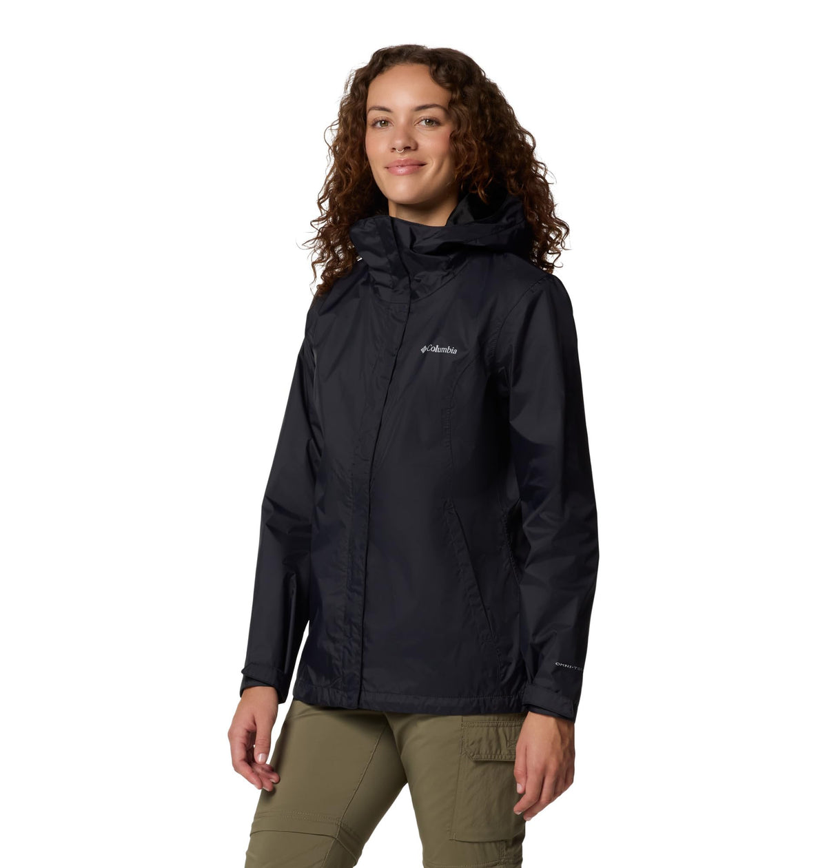 Columbia Womens Arcadia II Waterproof Rain Jacket, Black, Small 🍁 All In One Marketplace Canada