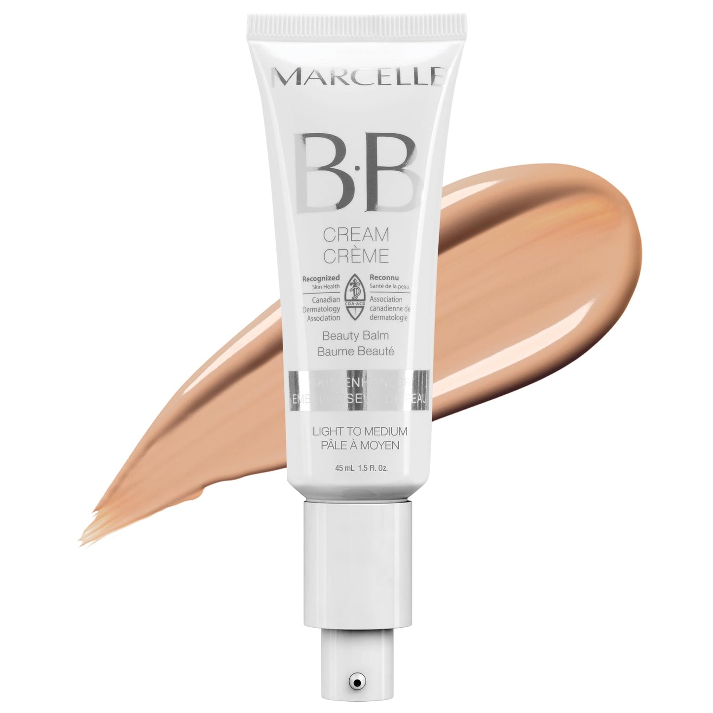 Marcelle BB Cream Beauty Balm, Light to Medium, Tinted Moisturizer, Skin Enhancer, Lightweight, Hydrating, Hypoallergenic, Non-Comedogenic, Fragrance-Free, Paraben-Free, Oil-Free, Cruelty-Free, 45 mL 🍁 All In One Marketplace Canada