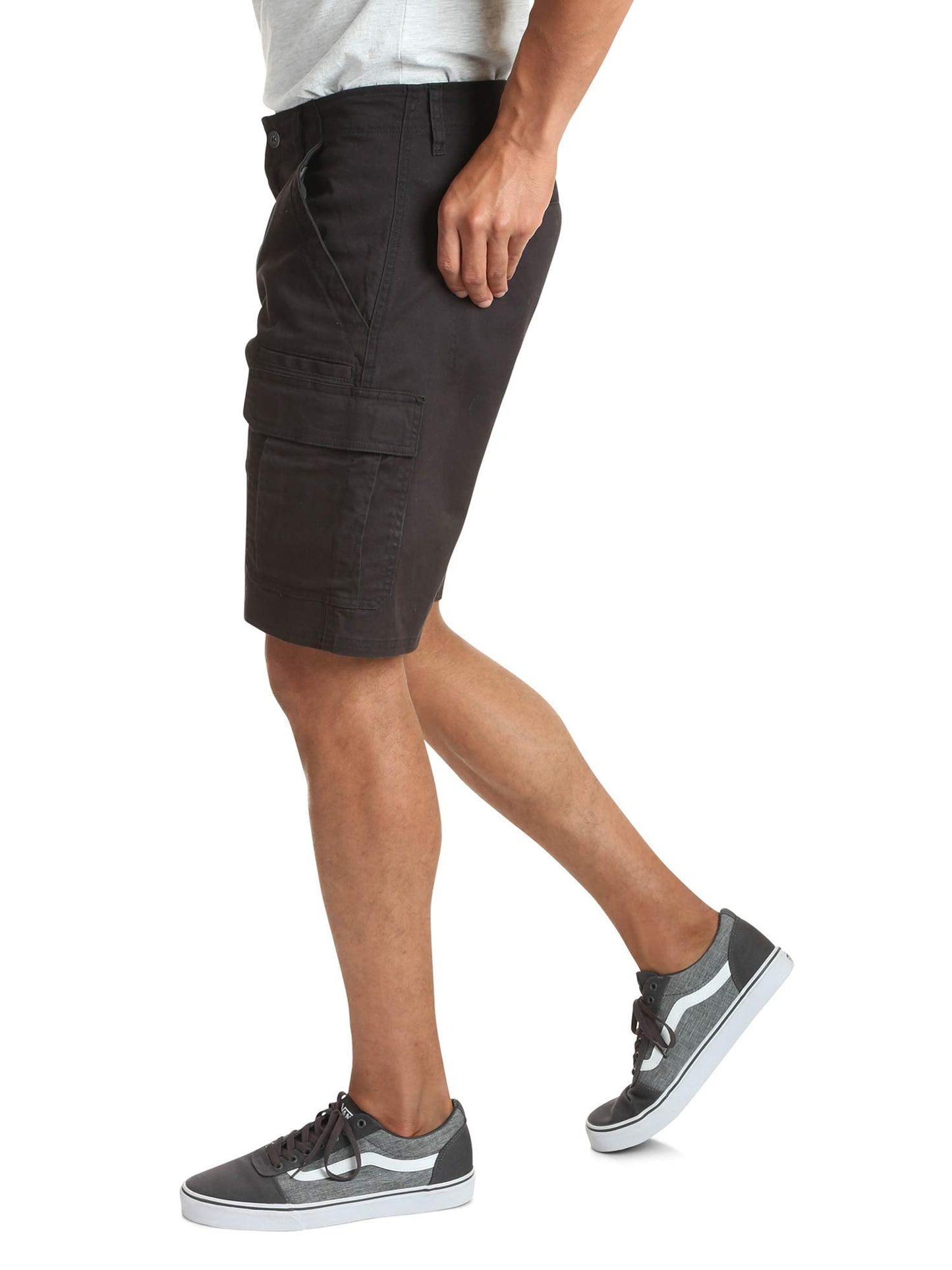 Wrangler Authentics Men's Classic Cargo Stretch Short, Black Twill, 36 🍁 All In One Marketplace Canada