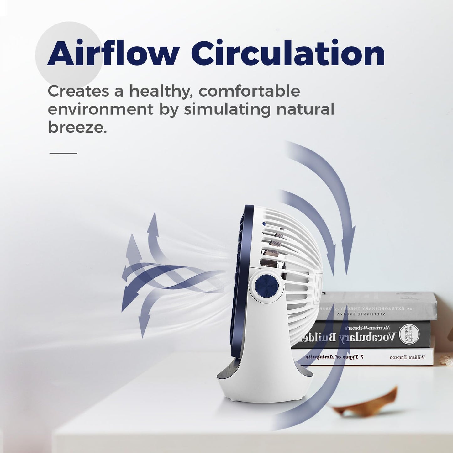 OCOOPA Small USB Desk Fan Table Fan 5'' with Strong Airflow & Quiet Operation, Portable Cooling Mini Fan 3 Speed, 360°Rotatable Head for Home Office Bedroom Desktop 🍁 All In One Marketplace Canada