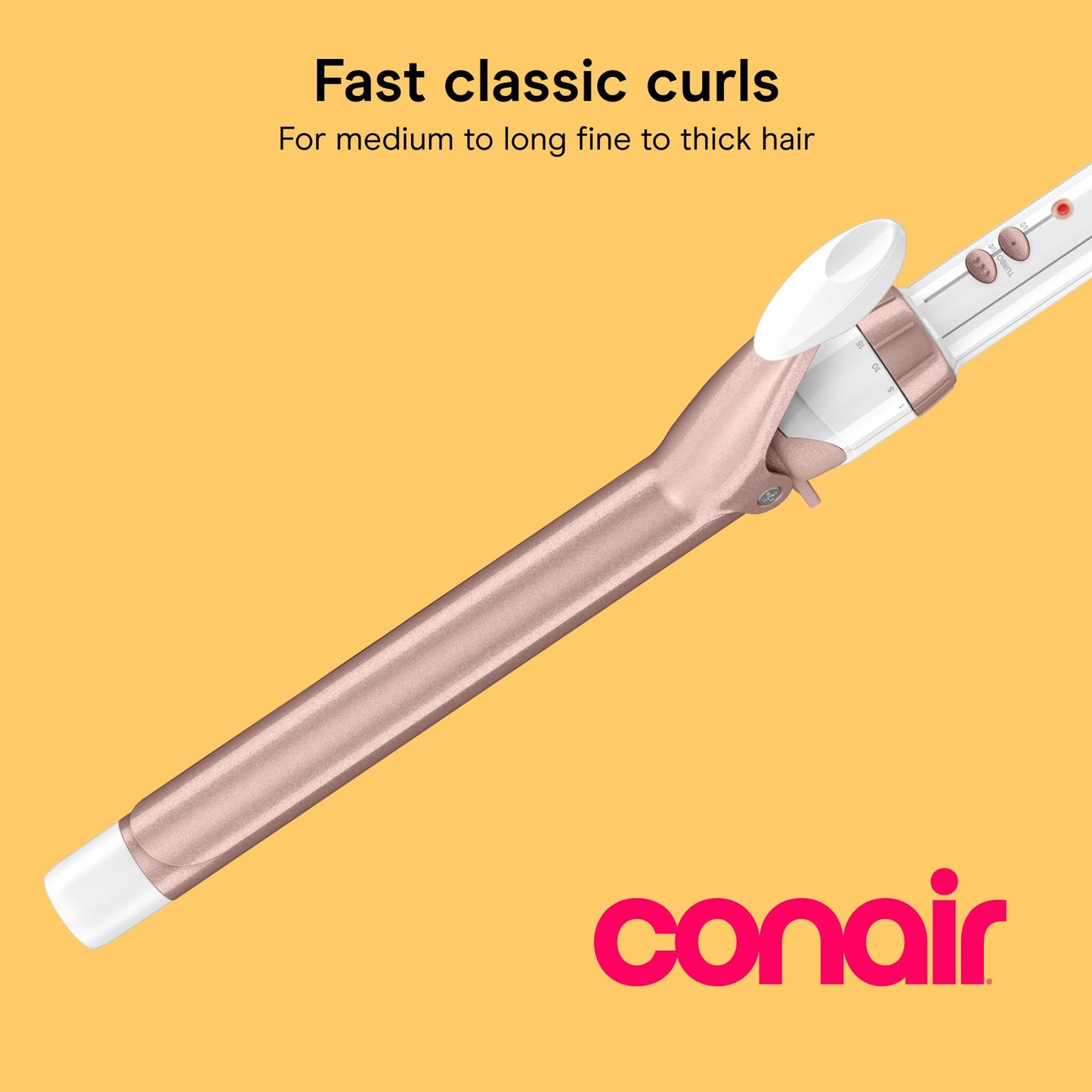 Conair Double Ceramic Long Barrel 1-Inch Curling Iron, 1.0" Barrel Produces Classic Curls – for use on Medium and Long Hair, Hair Curler 🍁 All In One Marketplace Canada