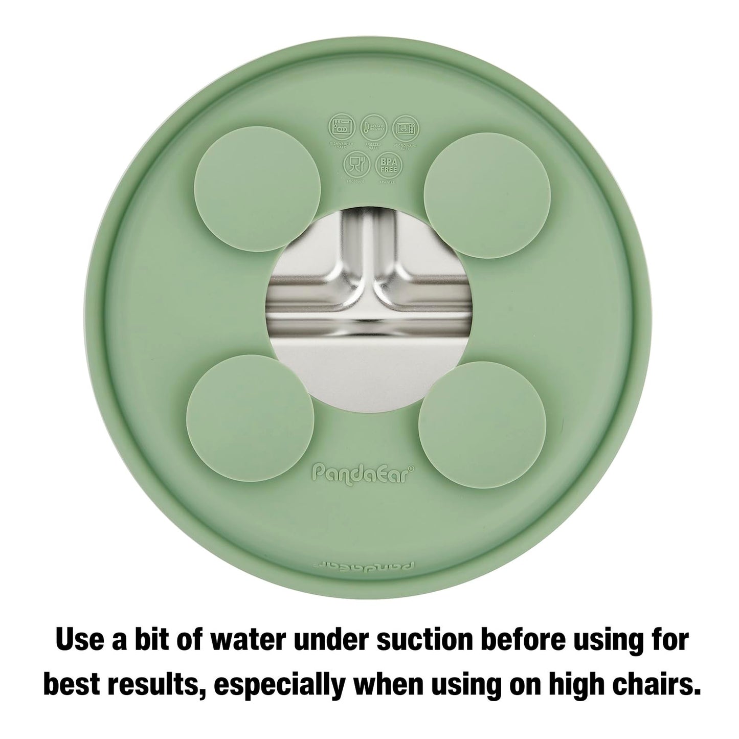 PandaEar 3 Pack Stainless Steel Baby Plates with Suction, Divided Toddler Plate for Baby Led Weaning Supplies, Non-Slip Suction Plates Baby Feeding Set, Dishwasher Safe (Blue/Green/Brown) 🍁 All In One Marketplace Canada