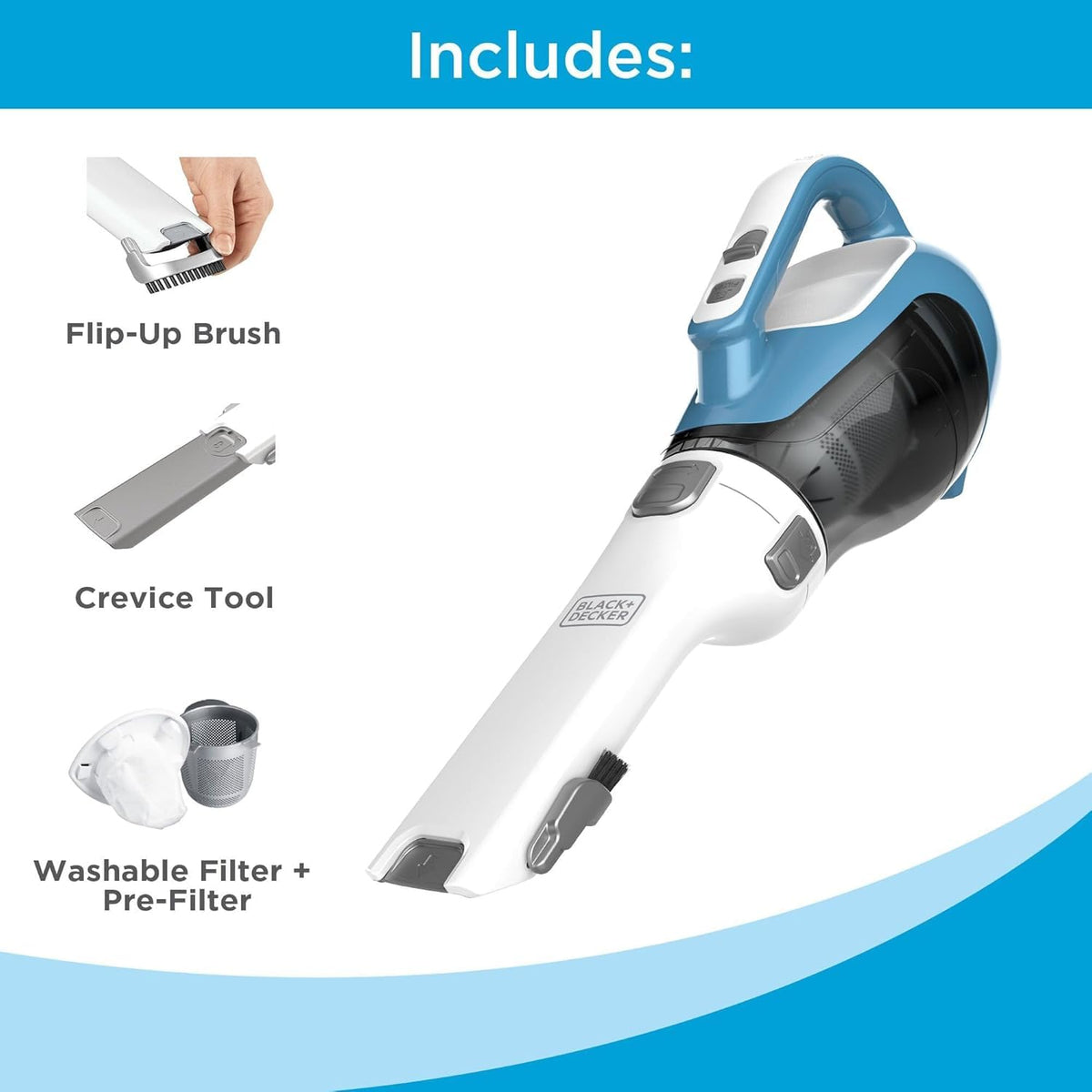 BLACK+DECKER dustbuster Handheld Vacuum, Cordless, 16V (CHV1410L) 🍁 All In One Marketplace Canada