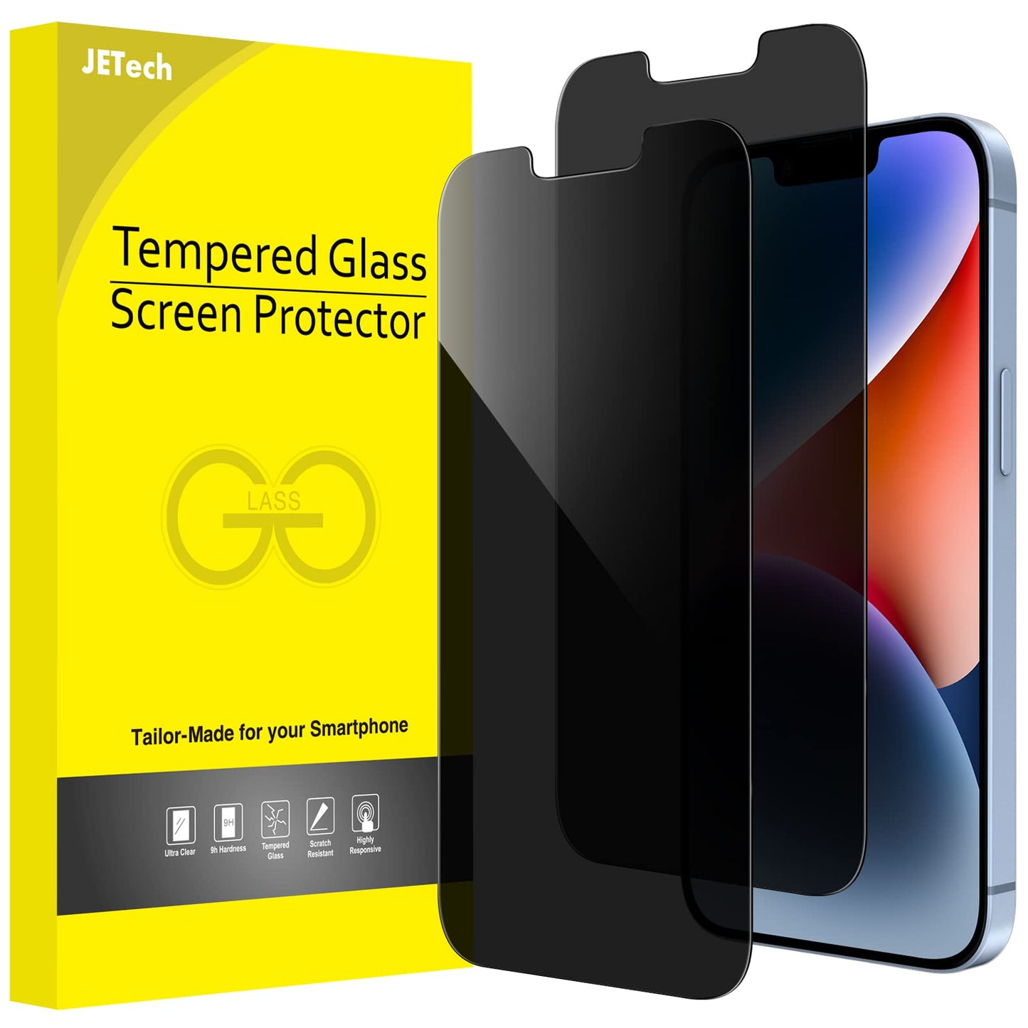 JETech Privacy Screen Protector for iPhone 17e (2026) / iPhone 16e / iPhone 14, Anti Spy Tempered Glass Film, 6.1-Inch Display, 2-Pack 🍁 All In One Marketplace Canada