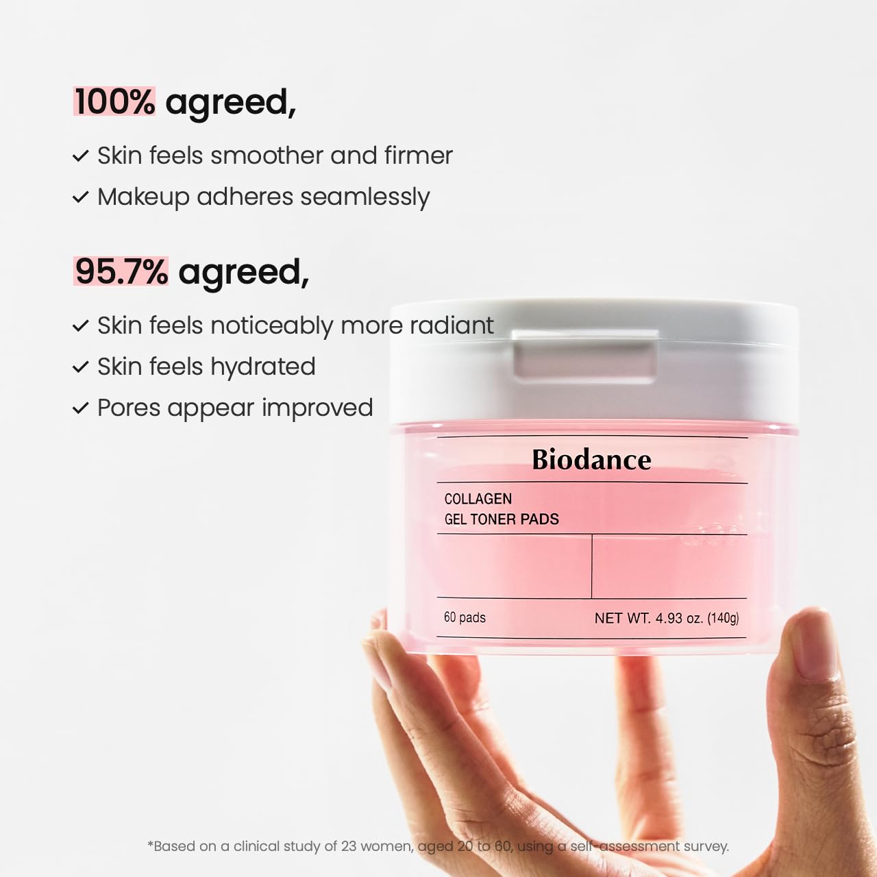 Biodance Collagen Gel Toner Pads | Pore Perfecting, Improving Elasticity, Korean Toner Pads for Sensitive Skin | 4.93 fl.oz.(140g), 60Pads 🍁 All In One Marketplace Canada