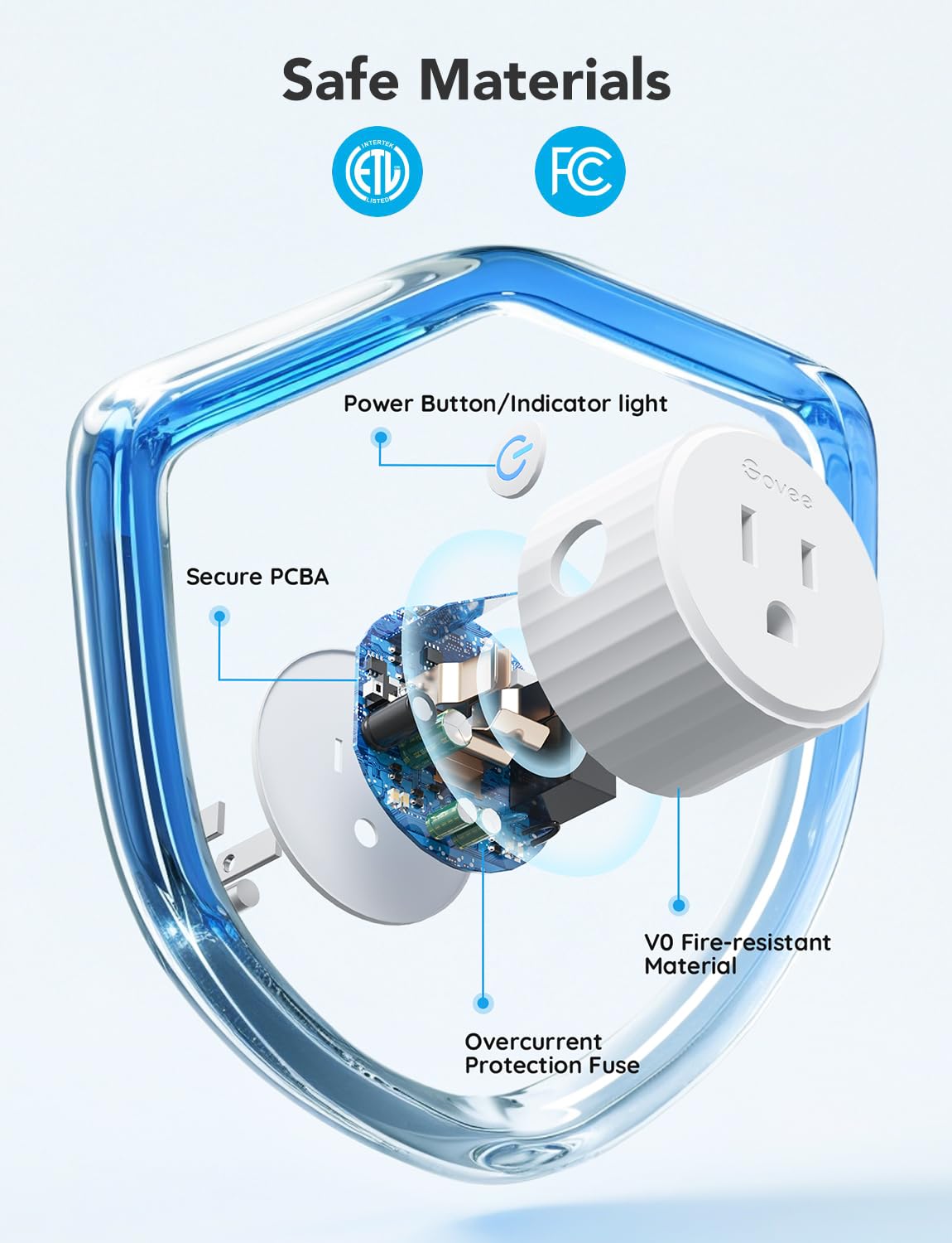 Govee Smart Plug, WiFi Plugs Work with Alexa & Google Assistant, Smart Outlet with Timer & Group Controller, WiFi Outlet for Home, No Hub Required, ETL & FCC Certified, WiFi Bluetooth Connect, 4 Pack 🍁 All In One Marketplace Canada
