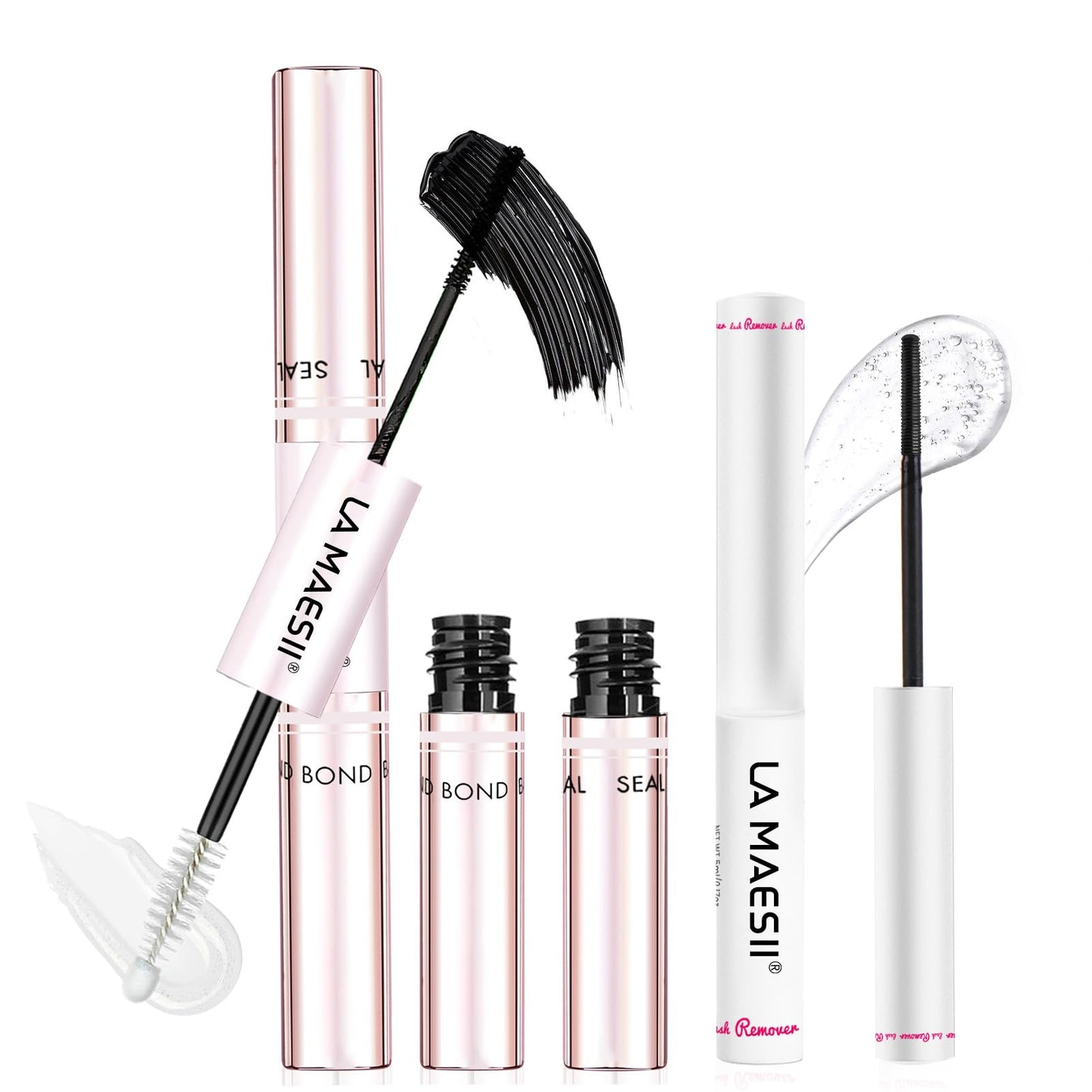 LA MAESII Lash Bond and Seal Waterproof Lash Remover Lash Cluster Glue for Eyelash Clusters DIY Lash Extension Kit at Home Pack 2 🍁 All In One Marketplace Canada