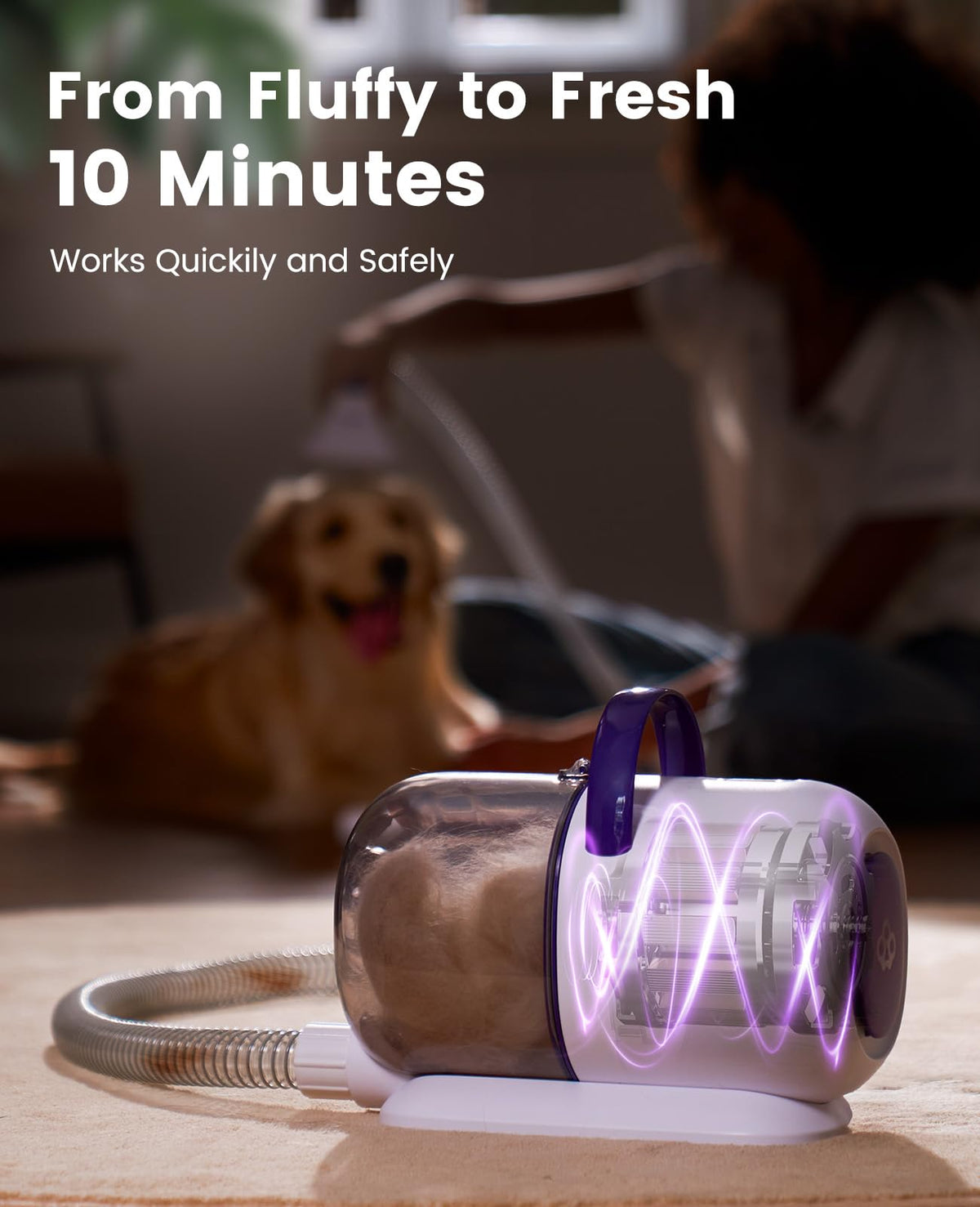 oneisall Dog Grooming Vacuum Kit: 15000Pa Shedding Brush with Grooming Tools, 3 Suction Low Noise, for Pet Thick and Undercoat, 1.5L Dust Cup, Dog Hair Vacuum, Home Cleaning, LM5 🍁 All In One Marketplace Canada