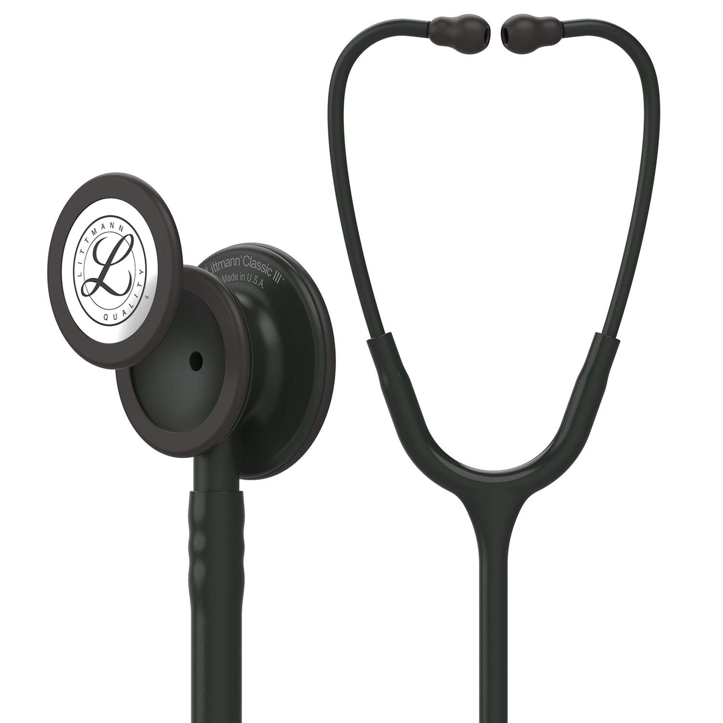 3M Littmann Classic III Monitoring Stethoscope, 5803, More Than 2X as Loud*, Weighs Less**, Stainless Steel Black-Finish Chestpiece, 69 cm (27") Black Tube, Stem and Headset 🍁 All In One Marketplace Canada