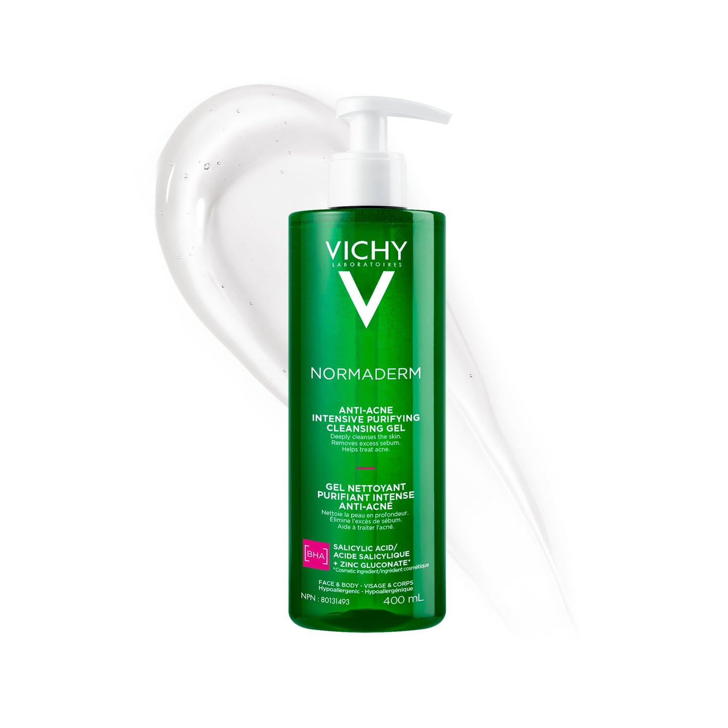 Vichy Anti-Acne Salicylic Acid Cleansing Gel, Normaderm Purifying Face Wash for Oily Skin, Acne Breakouts and Pores. Oil-free, Soap-Free, Non-Comedogenic, Hypoallergenic, Dermatologist Recommended 🍁 All In One Marketplace Canada