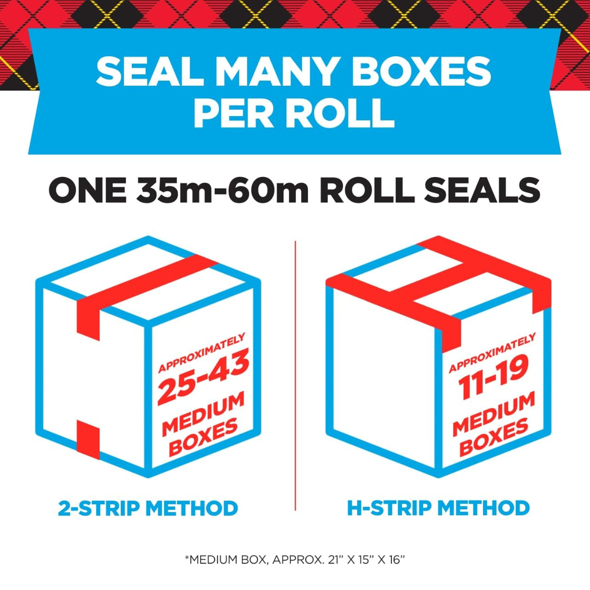 Scotch Packing Tape Heavy Duty Shipping Tape, 1.88" x 50m, 6 Rolls 🍁 All In One Marketplace Canada
