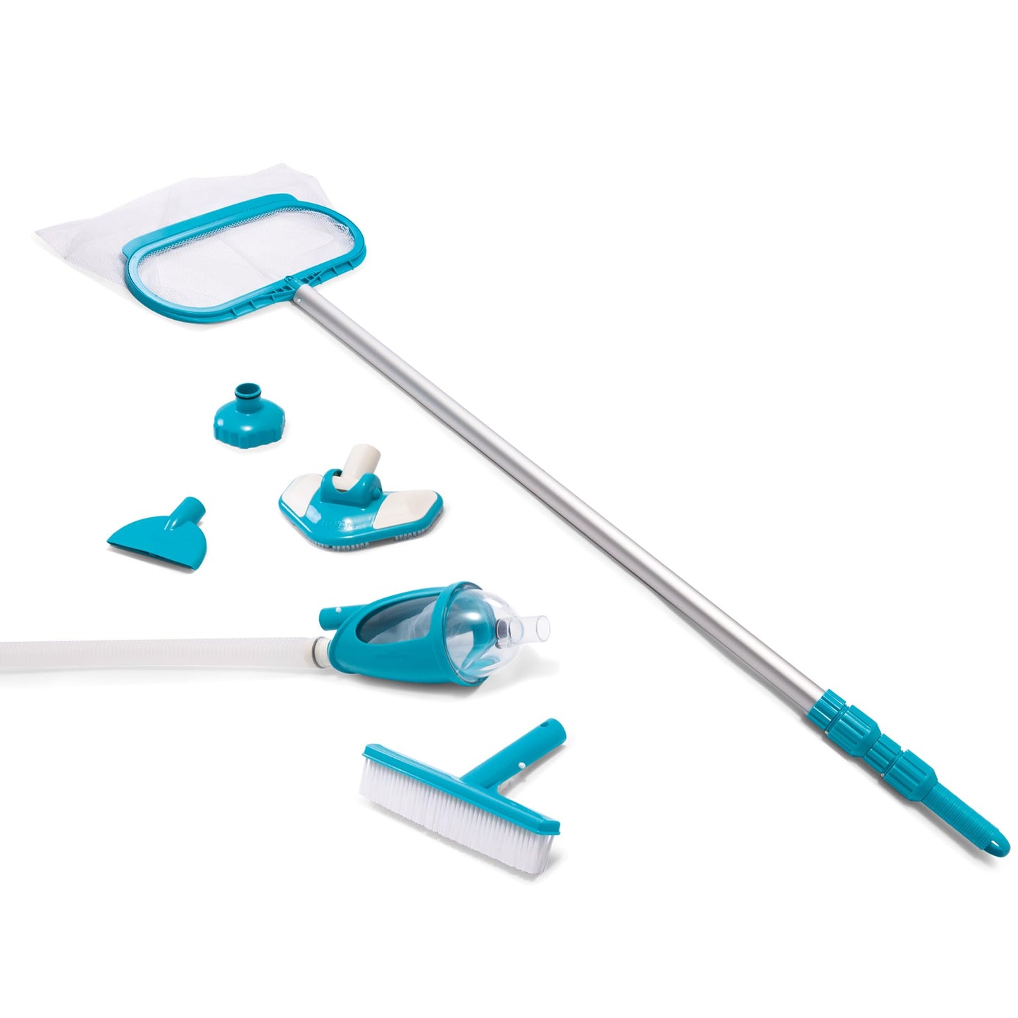 INTEX 28003E Deluxe Above Ground Pool Maintenance Kit for Minimum 800 GPH Flow Rates with Vacuum, 110" Pole, Wall Brush and 24' Hose 🍁 All In One Marketplace Canada