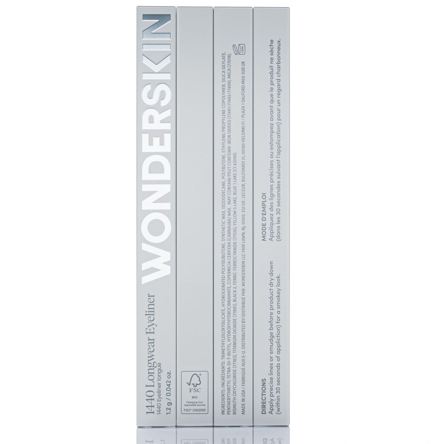 Wonderskin Eyeliner Pencil, 1440 Longwear Deep Black Eyeliner Pencil - Waterproof, Sharpenable & Smudge Proof (Liquorice) 🍁 All In One Marketplace Canada