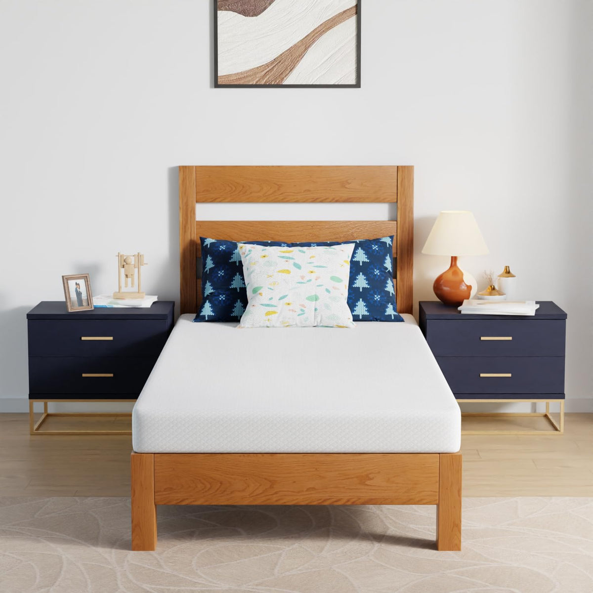 FDW Twin Mattress,6 Inch Gel Memory Foam Mattress, Medium Firm for Cool Sleep Pressure Relief, CertiPUR-US Certified/Bed-in-a-Box/Pressure Relieving 🍁 All In One Marketplace Canada
