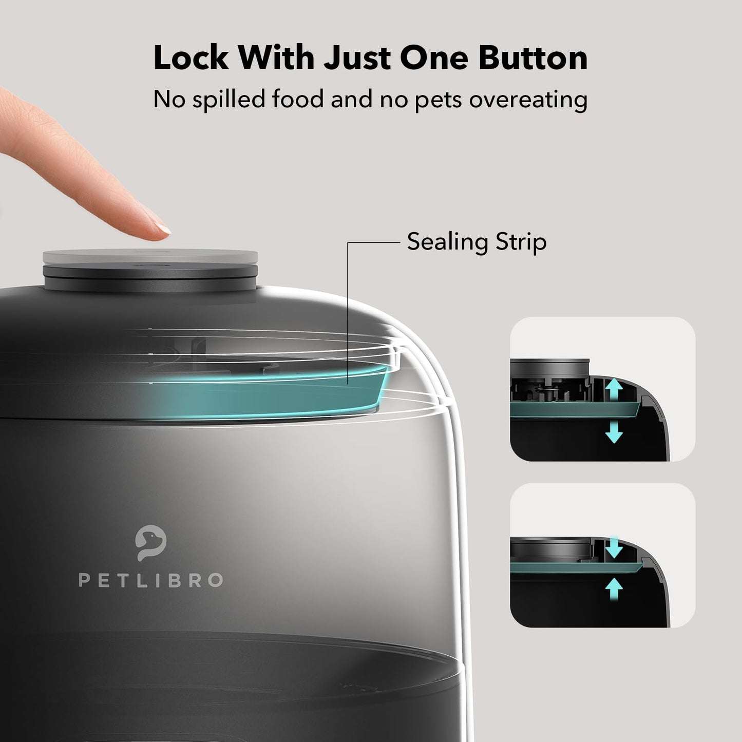 PETLIBRO Automatic Cat Feeder, 2L Timed Cat Feeder with 180-Day Battery Life, Automatic Pet Feeder for Cat & Dog, Cat Food Dispenser Program 1-6 Meals Control, Automatic Dog Feeder for Dry Food 🍁 All In One Marketplace Canada