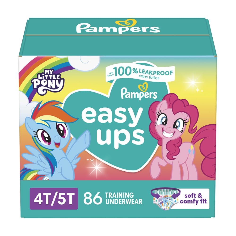Pampers Easy Ups Training Underwear Girls Size 6 4T5T, 86 Count 🍁 All In One Marketplace Canada