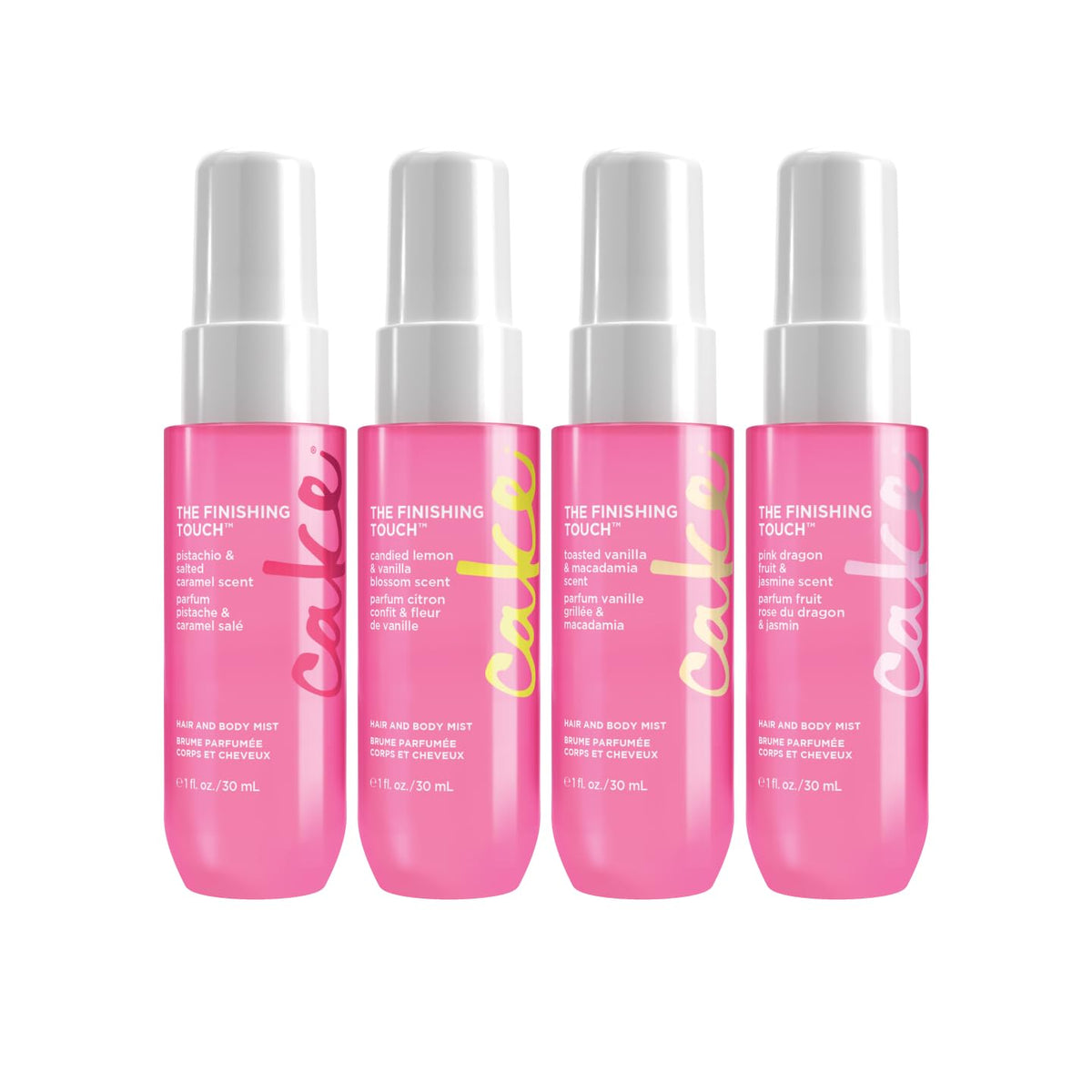 Cake Beauty Hair and Body Mist Travel Gift Set, The Finishing Touch- Fine Fragrance Mist – Infused with Aloe and Argan Oil –4 x 30mL/ 1 oz. 🍁 All In One Marketplace Canada