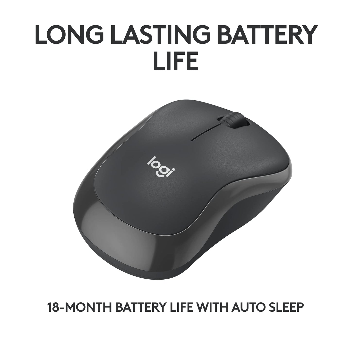 Logitech M240 Silent Bluetooth Mouse, Wireless, Compact, Portable, Smooth Tracking, 18-Month Battery, for Windows, macOS, ChromeOS, Compatible with PC, Mac, Laptop, Tablets - Graphite 🍁 All In One Marketplace Canada