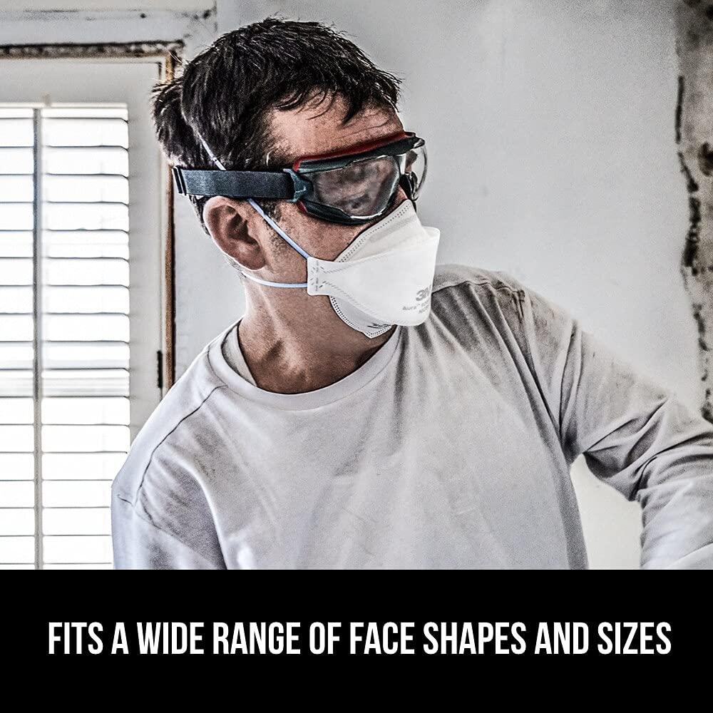 3M Aura N95 Particulate Respirator N95 Mask 9205PP-10-DC, 10 Masks 🍁 All In One Marketplace Canada