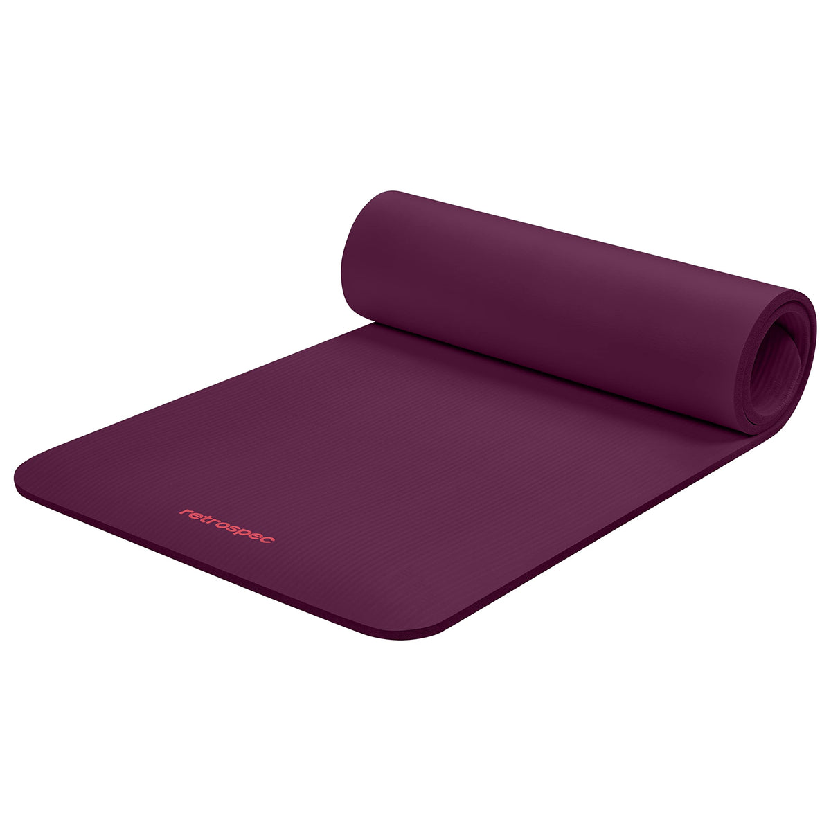Retrospec Solana Yoga Mat 1" And 1/2" Thick With Nylon Strap for Men And Women - Non Slip Exercise Mat For Home Yoga, Pilates, Stretching, Floor And Fitness Workouts 🍁 All In One Marketplace Canada
