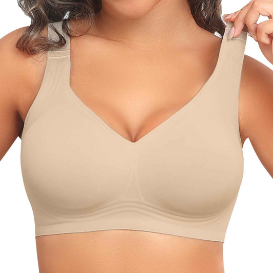 PoseFree Jelly Bras for Women Full Coverage Full Support and Lift No Underwire Back Smoothing Bralette Everyday Bra (Nude,XL) 🍁 All In One Marketplace Canada