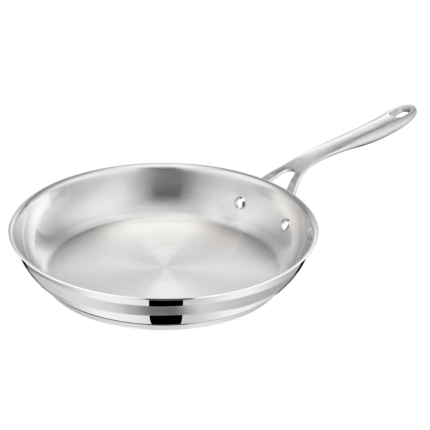 Jamie Oliver by Tefal Cook Smart Frying Pan 9.4 in / 24 cm, Uncoated Stainless Steel, Robust, Fast Heating, Even Cooking, Riveted Handle, Induction Safe, Oven and Dishwasher Safe 🍁 All In One Marketplace Canada