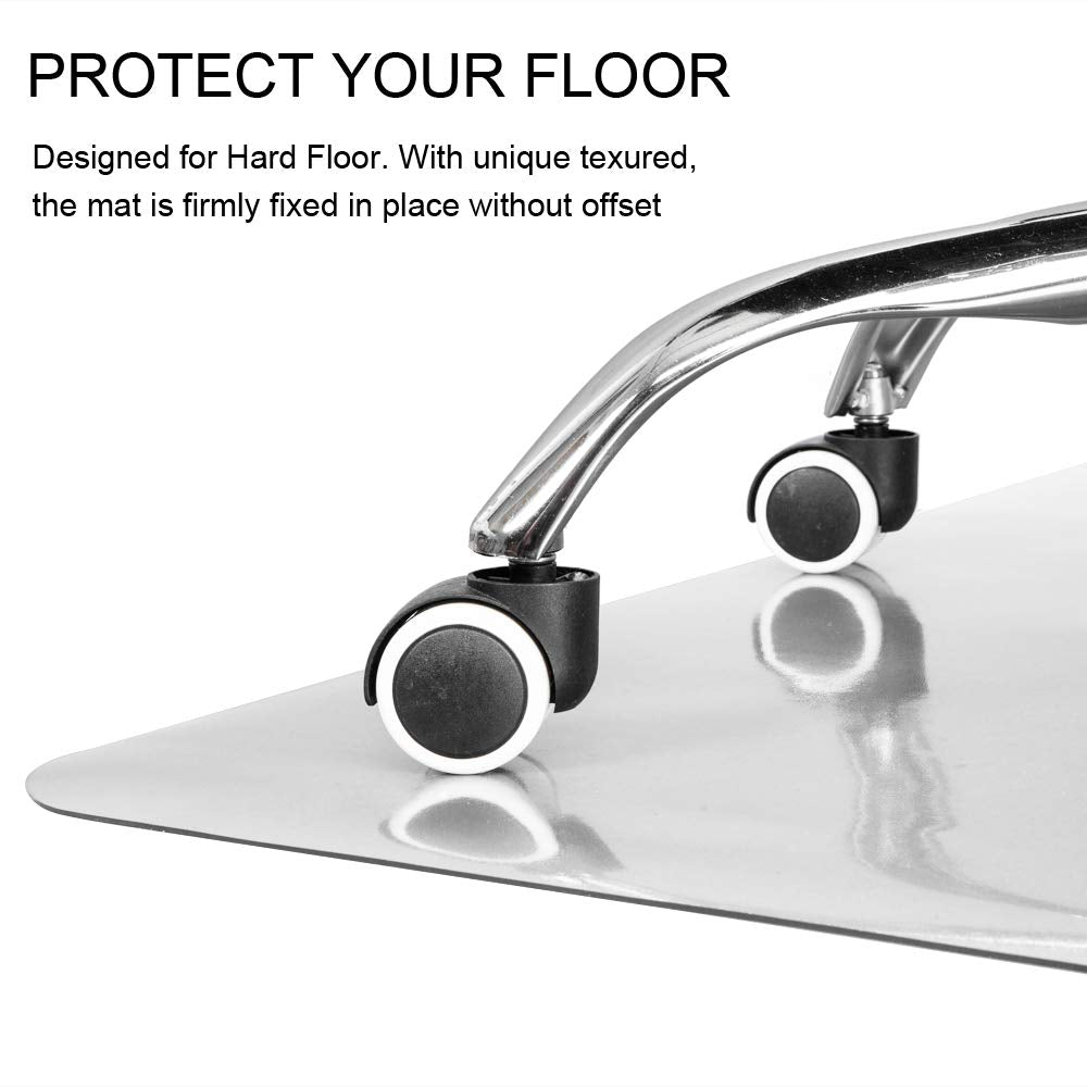 Kuyal Clear Chair mat for Hard Floors 36 x 48 inches Transparent Floor Mats Wood/Tile Protection Mat for Office & Home (36" X 48" Rectangle) 🍁 All In One Marketplace Canada