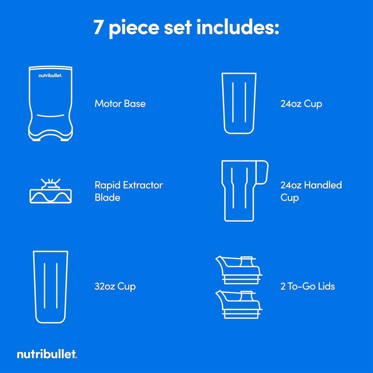 nutribullet Ultra 1200W Personal Blender for Smoothies Shakes & Protein - Quietest Single Serve Blender with Titanium Coated Blades, 3 BPA-Free Cups (32oz + 24oz), To-Go Lids, Dishwasher Safe 🍁 All In One Marketplace Canada