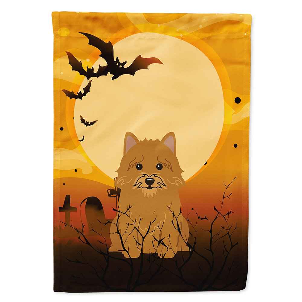Caroline's Treasures BB4286CHF Halloween Norwich Terrier Canvas House Size Flag, Large, Multicolor
