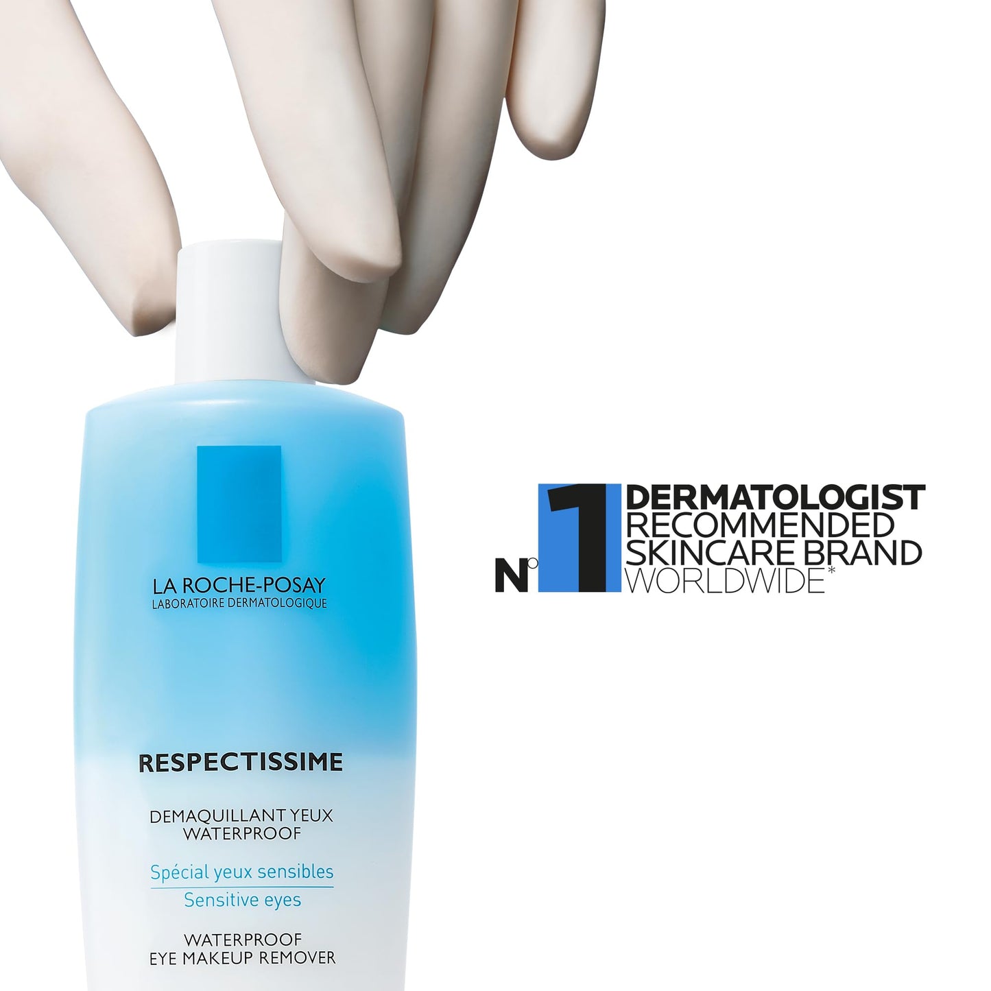 La Roche Posay Waterproof Eye Makeup Remover, Toleriane Respectissime Gentle Makeup Removing Cleanser, Bi-Phase Formula for Sensitive Eyes, Fragrance Free, Recommended by Dermatologists, 125ml 🍁 All In One Marketplace Canada