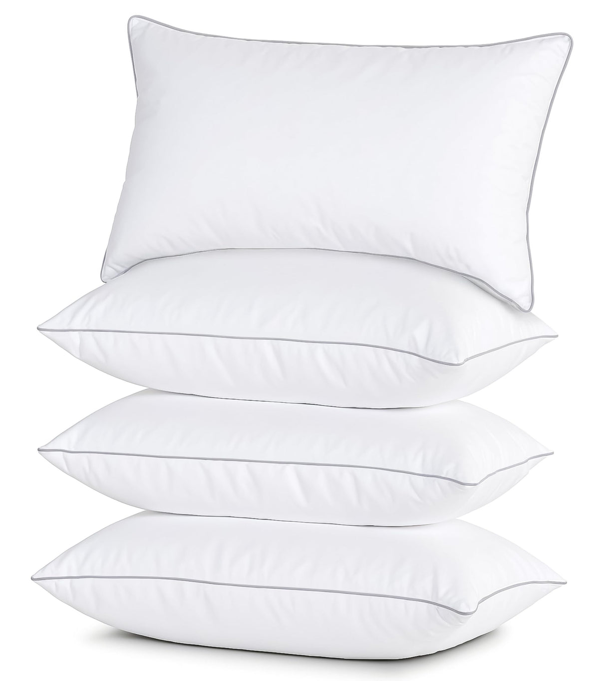 Casa Platino Bed Pillows Standard Size 4 Pack (20x26) - Down Alternative Sleeping Pillows, Hotel Quality, Hypoallergenic & Supportive for Side & Back Sleepers 🍁 All In One Marketplace Canada