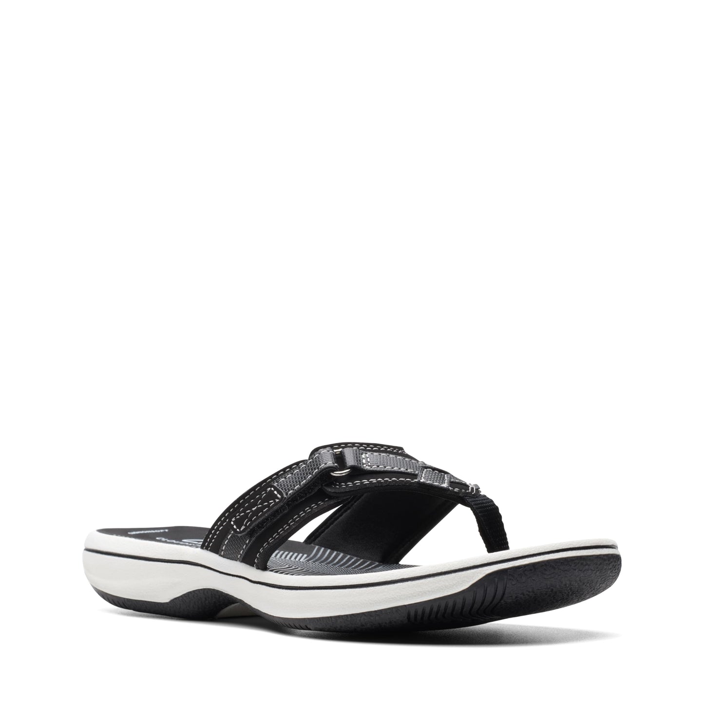 Clarks Cloudsteppers Women's Breeze Sea Flip-Flop, Black Synthetic, 9 Medium US 🍁 All In One Marketplace Canada