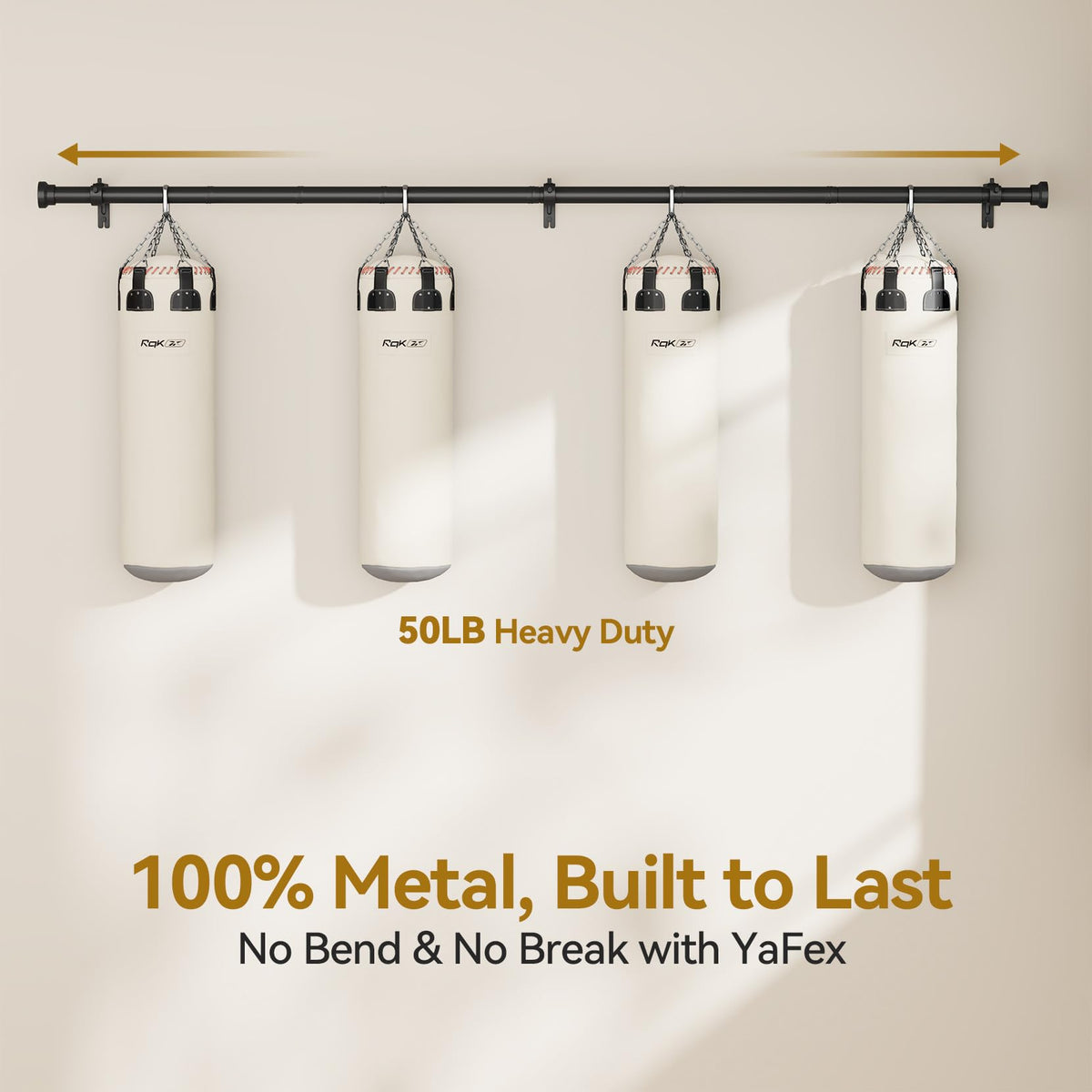 YaFex Curtain Rod 32-84 Inch, Heavy Duty 1 Inch Adjustable Curtain Pole, Black Long Curtains Rods for Window, Modern Design, Easy Installation 🍁 All In One Marketplace Canada