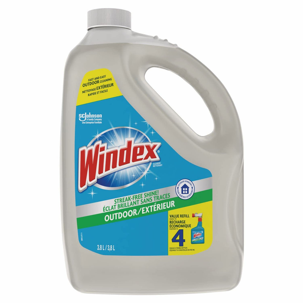 Windex Outdoor Window, Glass, and Patio Cleaner Refill, Streak-Free, Removes Dirt and Grime, Surface Cleaning Shine Spray, 3.8mL 🍁 All In One Marketplace Canada