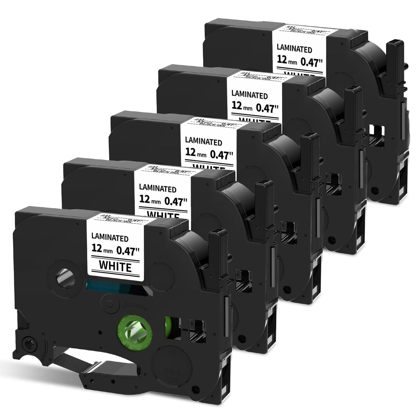 5 Pack Replacement for TZe-231 P Touch Label Tape Compatible with Brother P-Touch (TZ231 TZe231) Standard Laminated 12mm, Black on White, for Label Maker Tape PTH110 PT-D210 D220 D200 H100 🍁 All In One Marketplace Canada