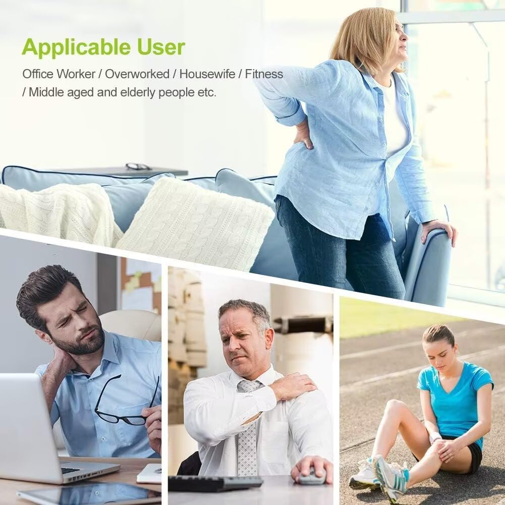 AUVON Dual Channel TENS Unit Muscle Stimulator Machine with 20 Modes, 2" and 2"x4" TENS Unit Electrode Pads 🍁 All In One Marketplace Canada