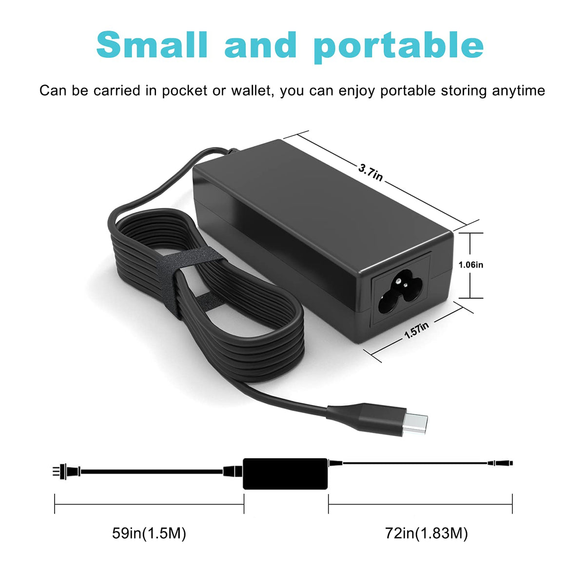 GDTOWD Universal 45W USB C Chromebook Charger Compatible with HP Acer Lenovo Asus Samsung Dell Google,Chromebook Laptop Type C AC Adapter Fast Charging 🍁 All In One Marketplace Canada