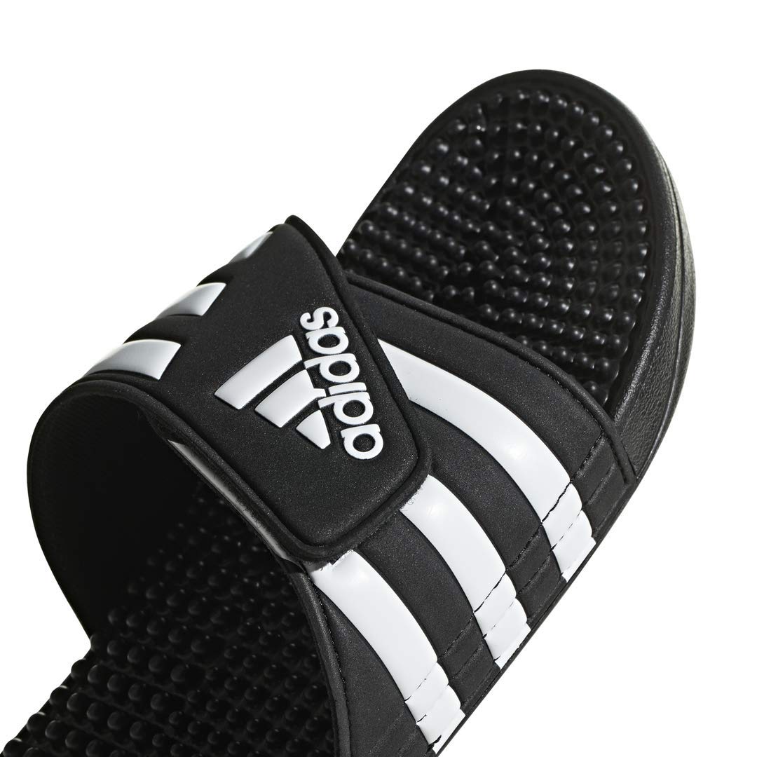 adidas Unisex-Adult Adissage, Core Black/White/Core Black, 11 🍁 All In One Marketplace Canada
