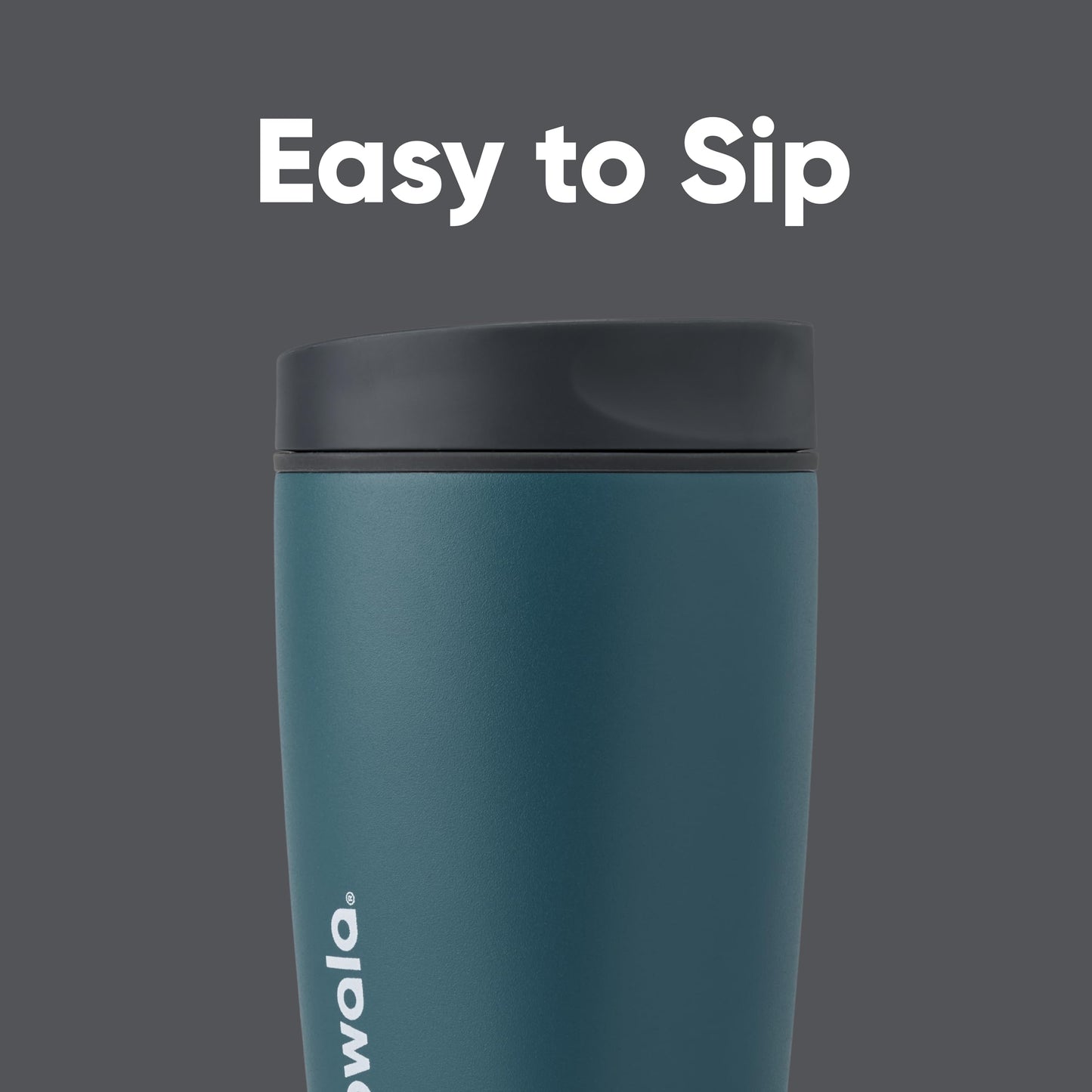 Owala SmoothSip Slider Insulated Stainless Steel Coffee Tumbler, Reusable Iced Coffee Cup, Hot Coffee Travel Mug, BPA Free 12 oz, High Dive 🍁 All In One Marketplace Canada