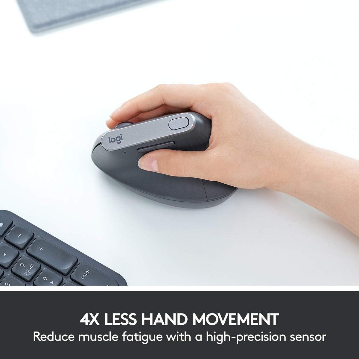 Logitech MX Vertical Wireless Mouse – Ergonomic Design Reduces Muscle Strain, Move Content Between 3 Windows and Apple Computers, Rechargeable, Graphite 🍁 All In One Marketplace Canada