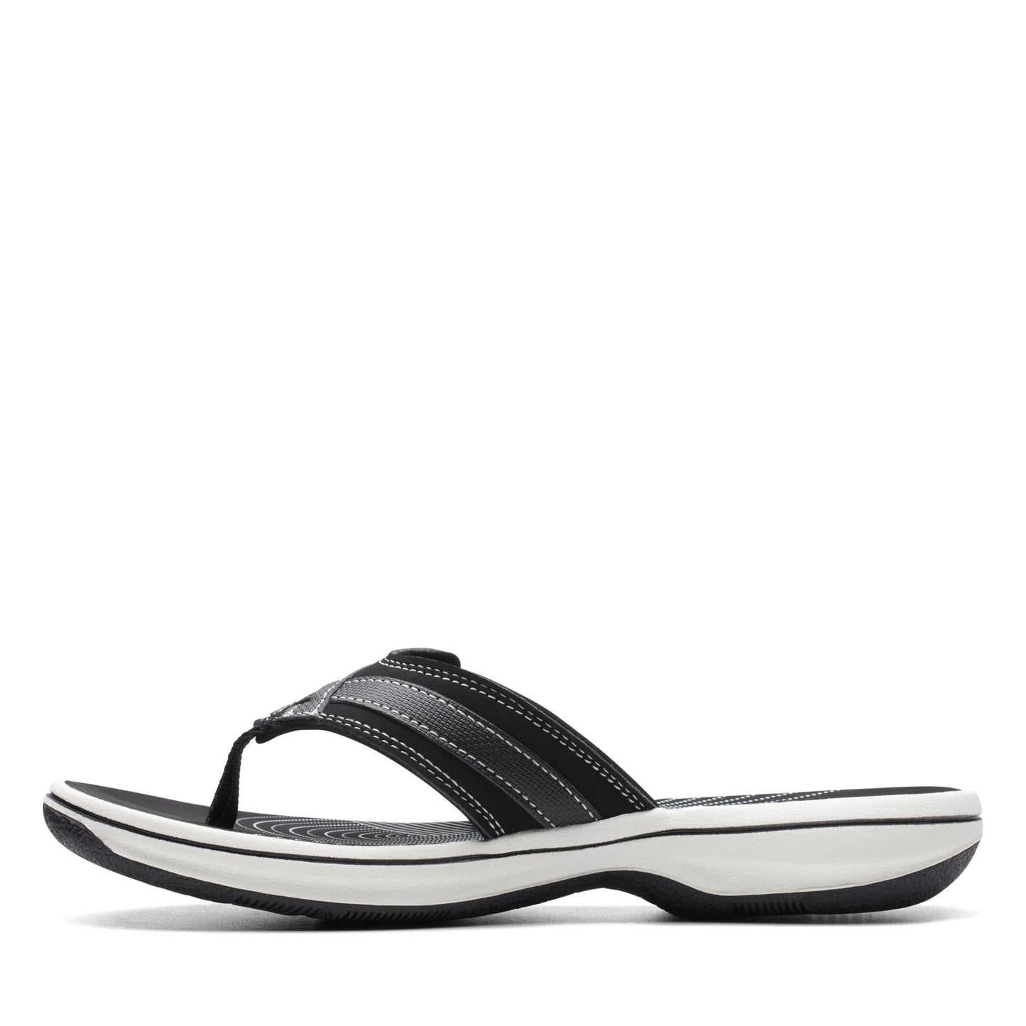 Clarks Cloudsteppers Women's Breeze Sea Flip-Flop, Black Synthetic, 7 Medium US 🍁 All In One Marketplace Canada