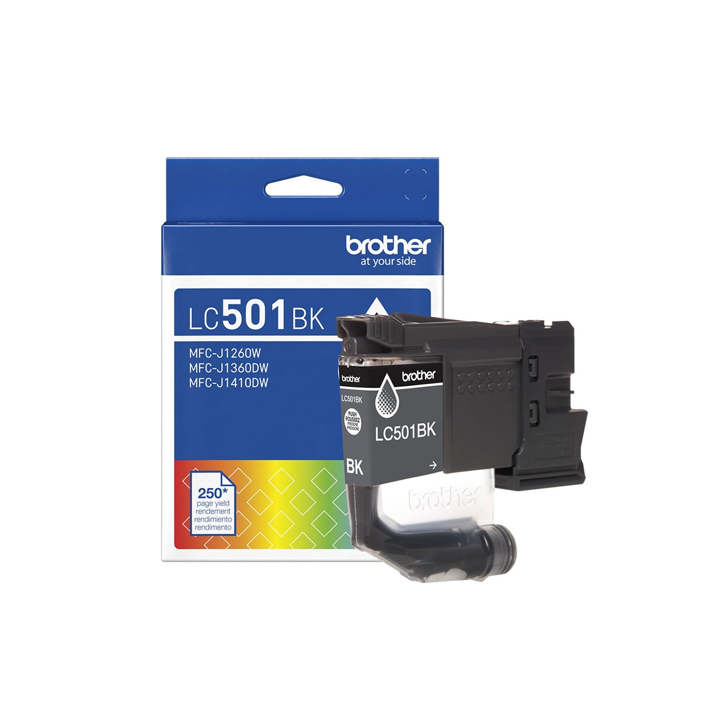 Brother Genuine LC501BKS Standard Yield Black Ink Cartridge for Brother Printer MFC-J1260DW, MFC-J1360DW, MFC-J1410DW 🍁 All In One Marketplace Canada